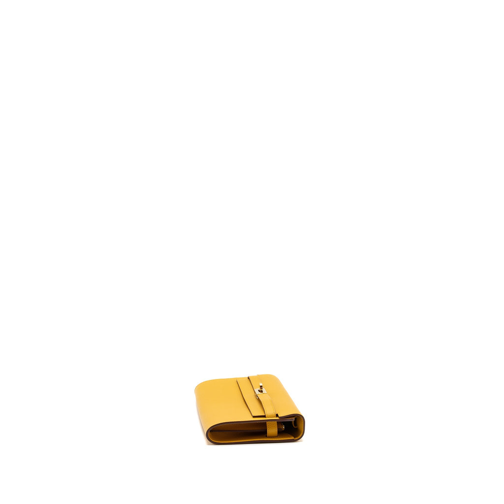 HERMES KELLY TO GO EPSOM JAUNE AMBER GHW