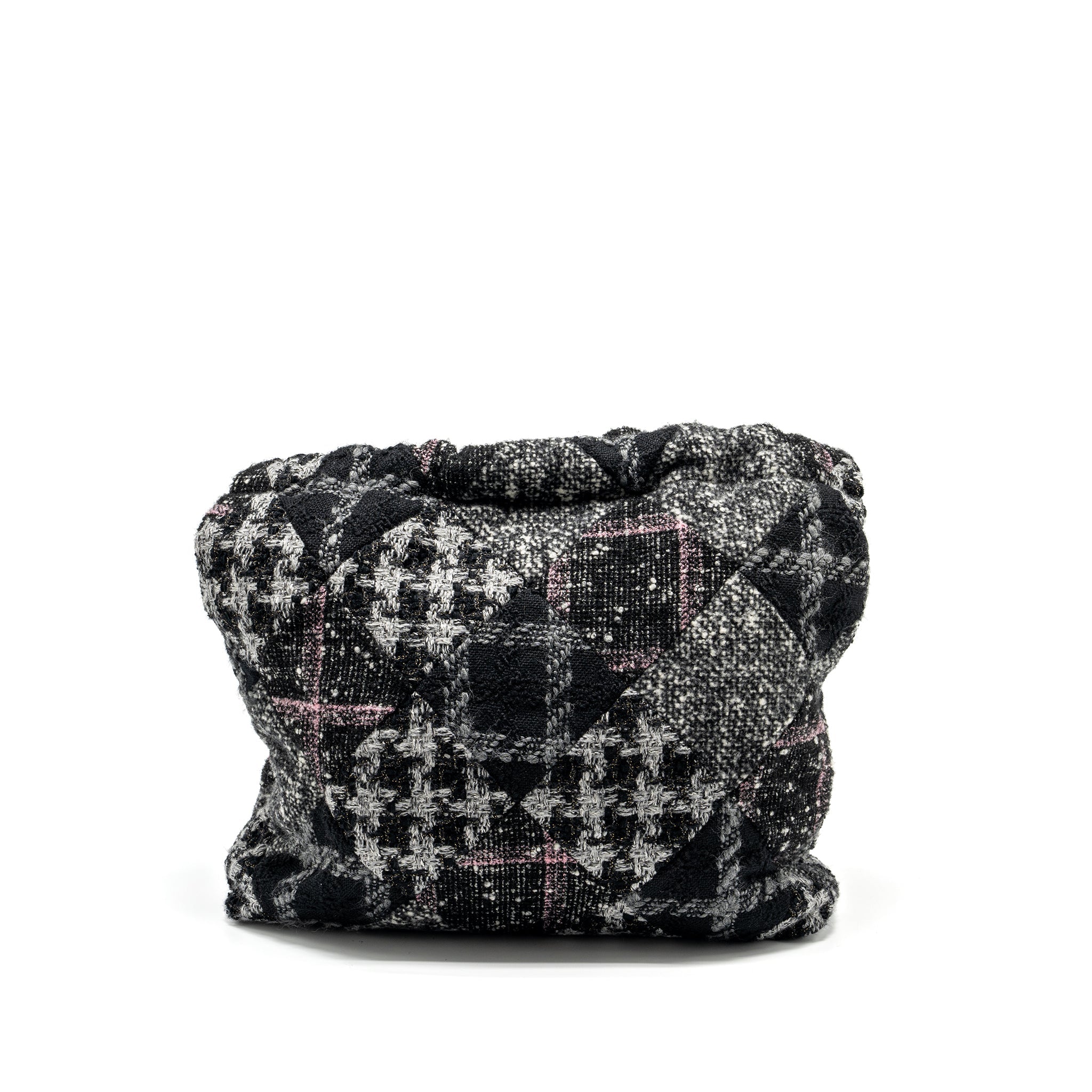 CHANEL MEDIUM 22 BAG FABRIC / TWEED MULTICOLOUR GHW (MICROCHIP)