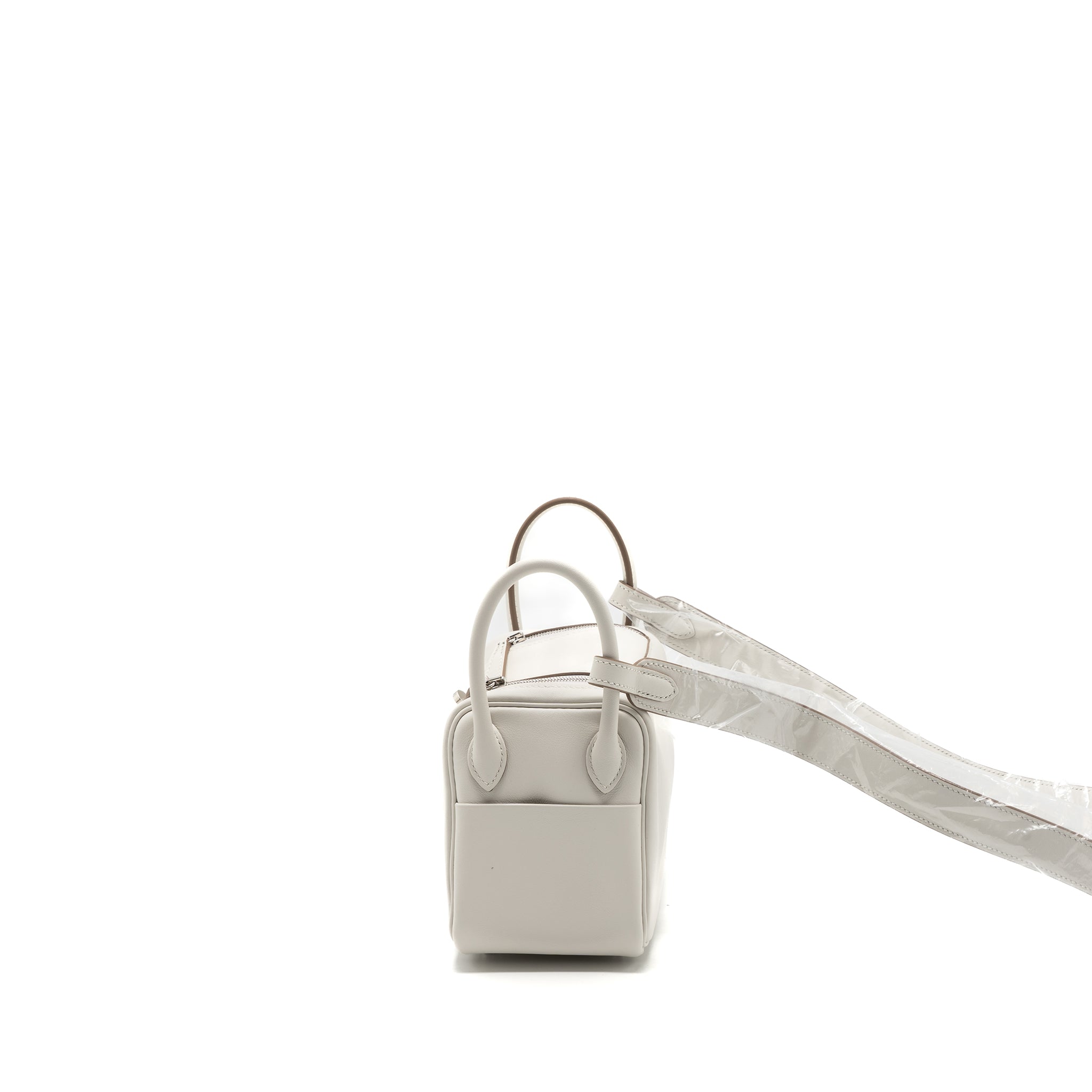 HERMES MINI LINDY SWIFT GRIS PALE/ GRIS MEYER SHW