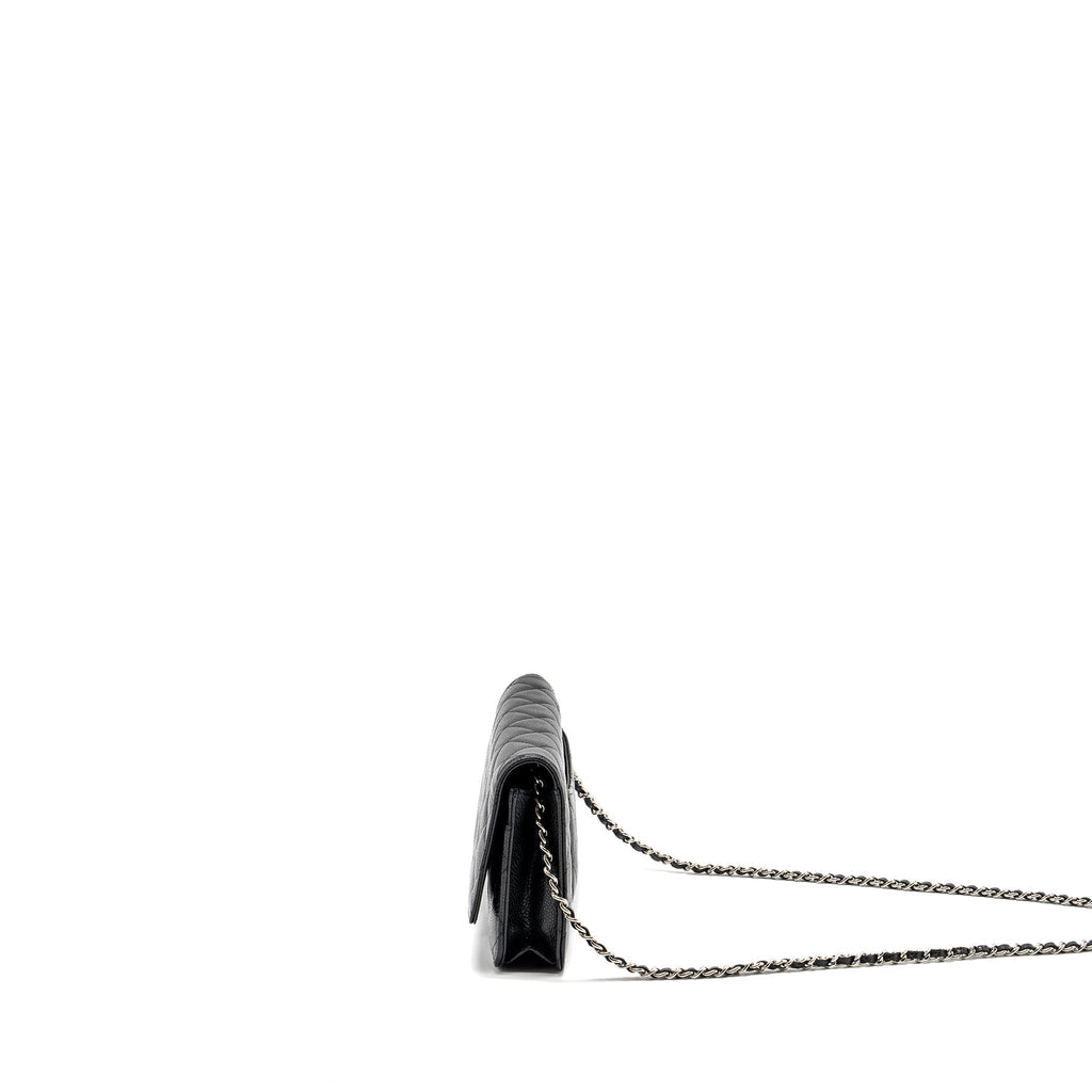 CHANEL CLASSIC WALLET ON CHAIN CAVIAR BLACK SHW