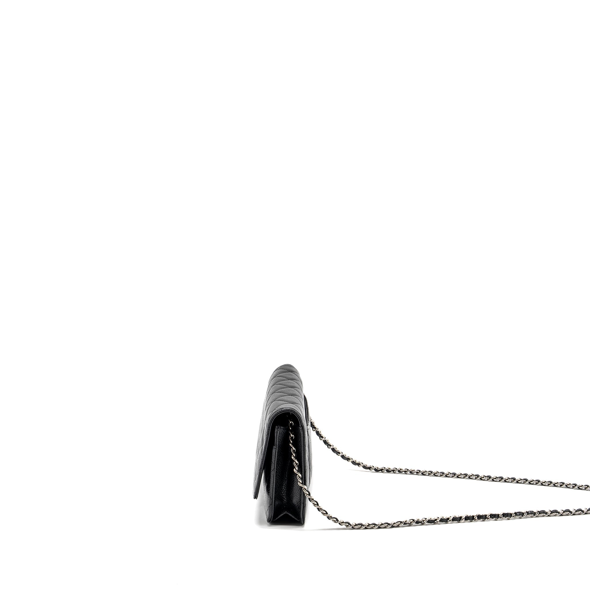 CHANEL CLASSIC WALLET ON CHAIN CAVIAR BLACK SHW