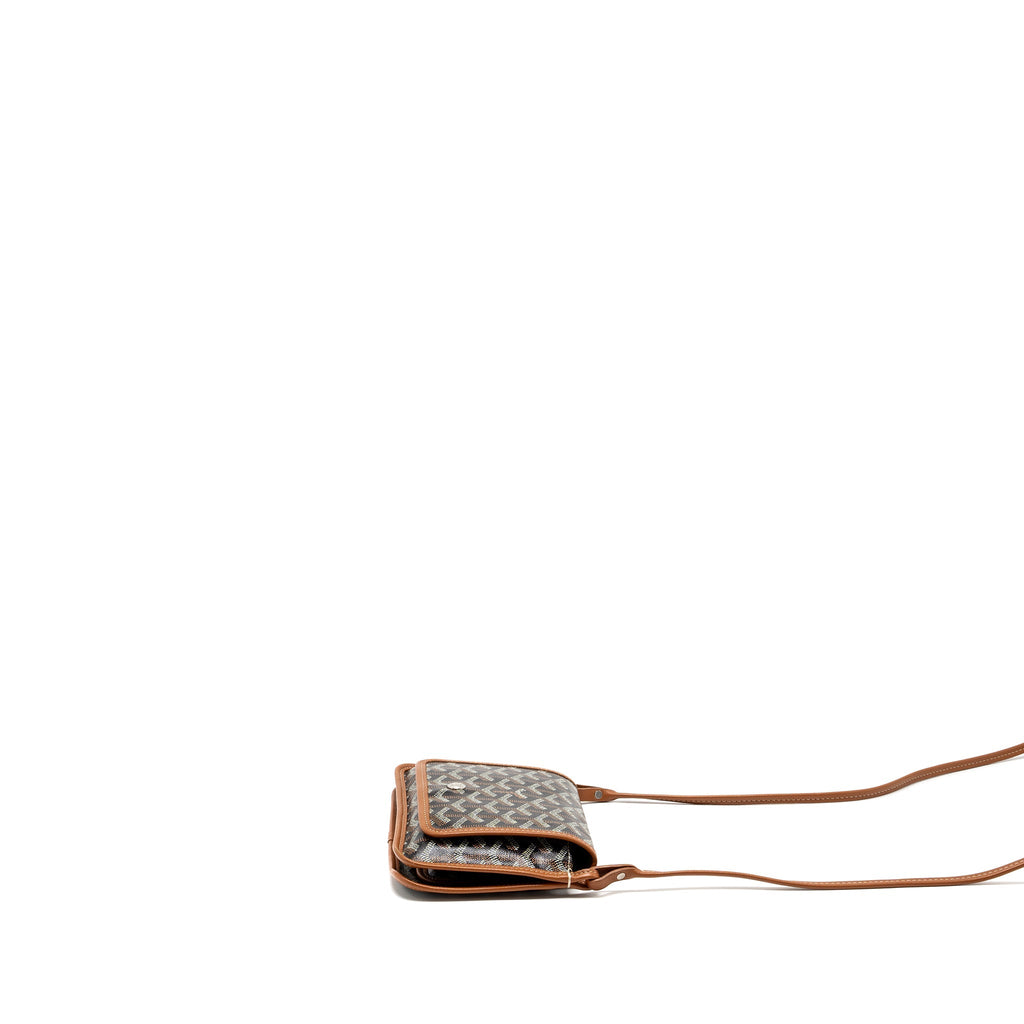 GOYARD PLUMET POCKET WALLET GOYARDLINE CANVAS / CALFSKIN TAN SHW