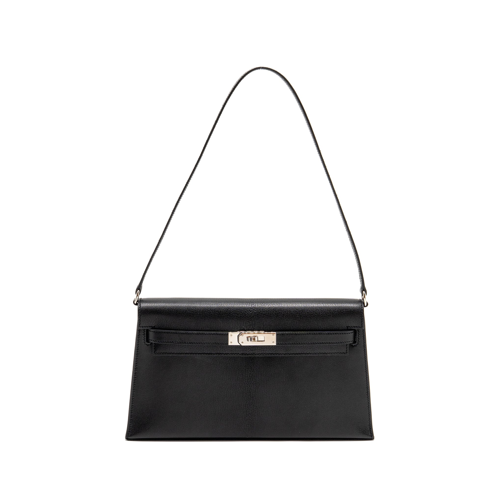 HERMES KELLY ELAN CHÈVRE CHAMKILA BLACK SHW