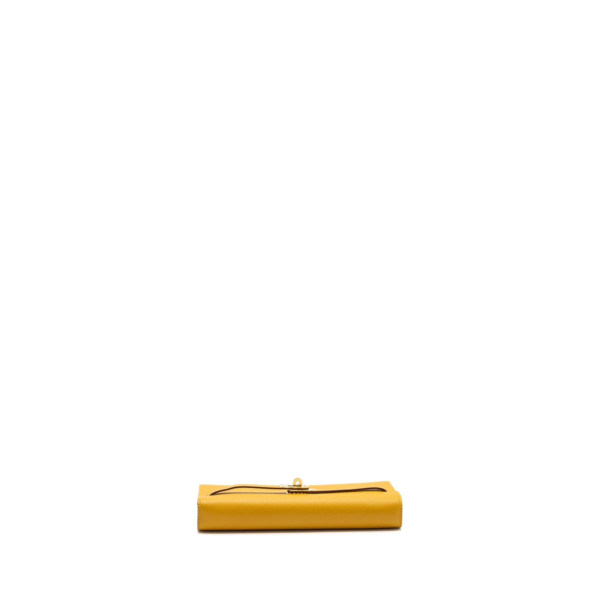 HERMES KELLY TO GO EPSOM JAUNE AMBER GHW