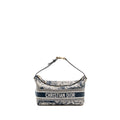 DIOR MEDIUM DIORTRAVEL NOMAD POUCH TOILE DE JOUY REVERSE TECHNICAL FABRIC BLUE LGHW
