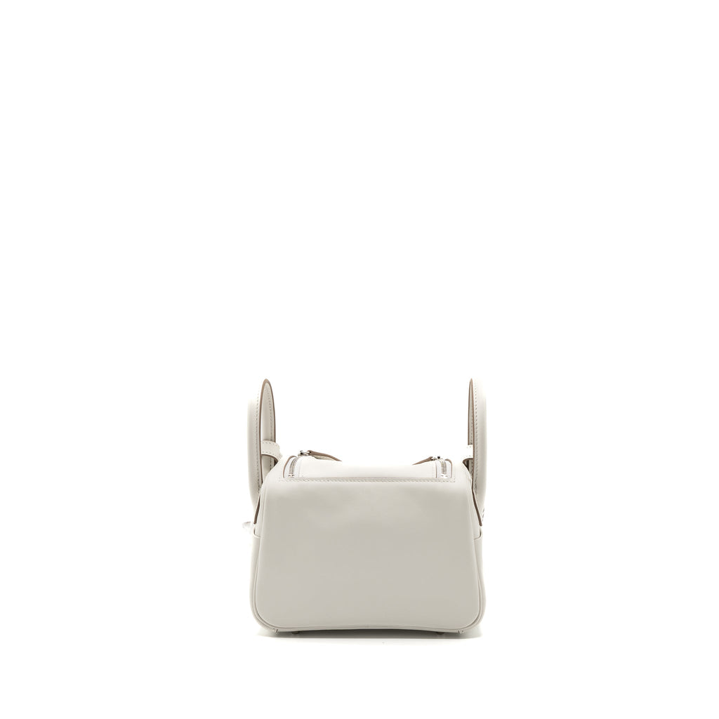 HERMES MINI LINDY SWIFT GRIS PALE/ GRIS MEYER SHW
