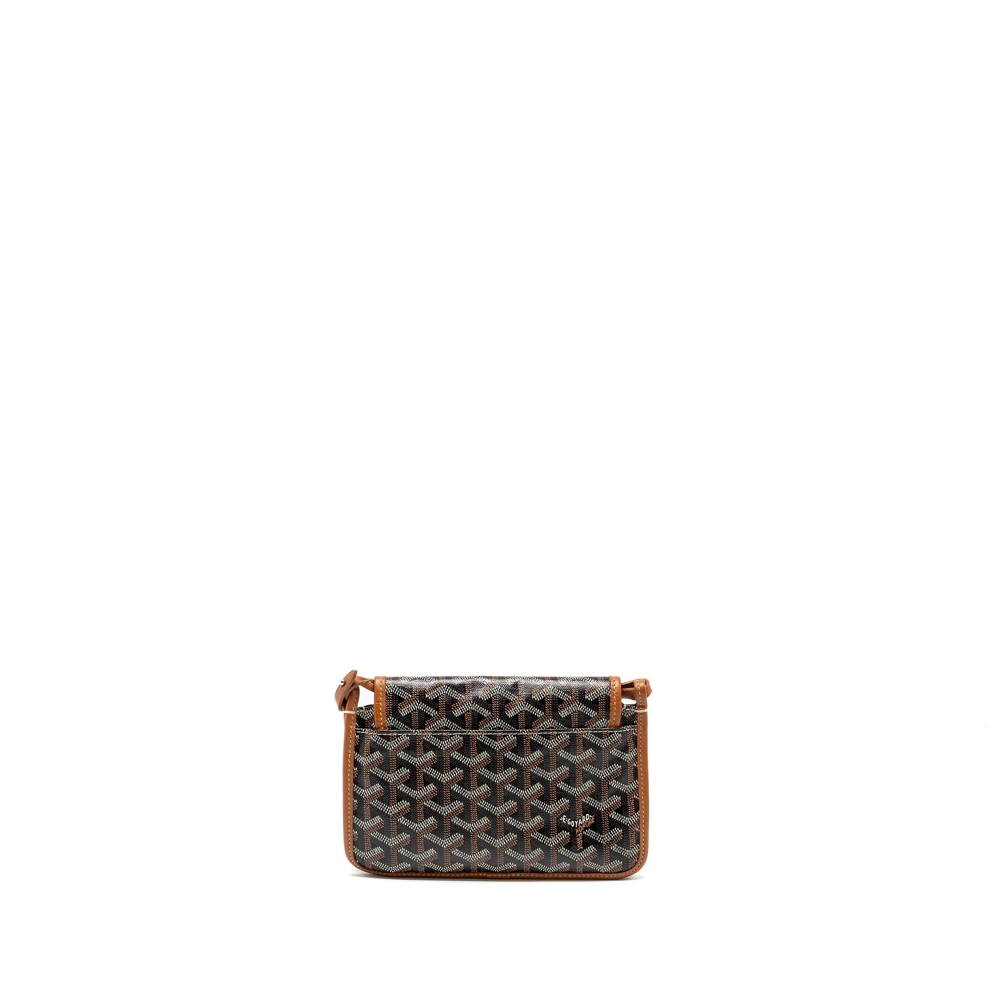 GOYARD PLUMET POCKET WALLET GOYARDLINE CANVAS / CALFSKIN TAN SHW