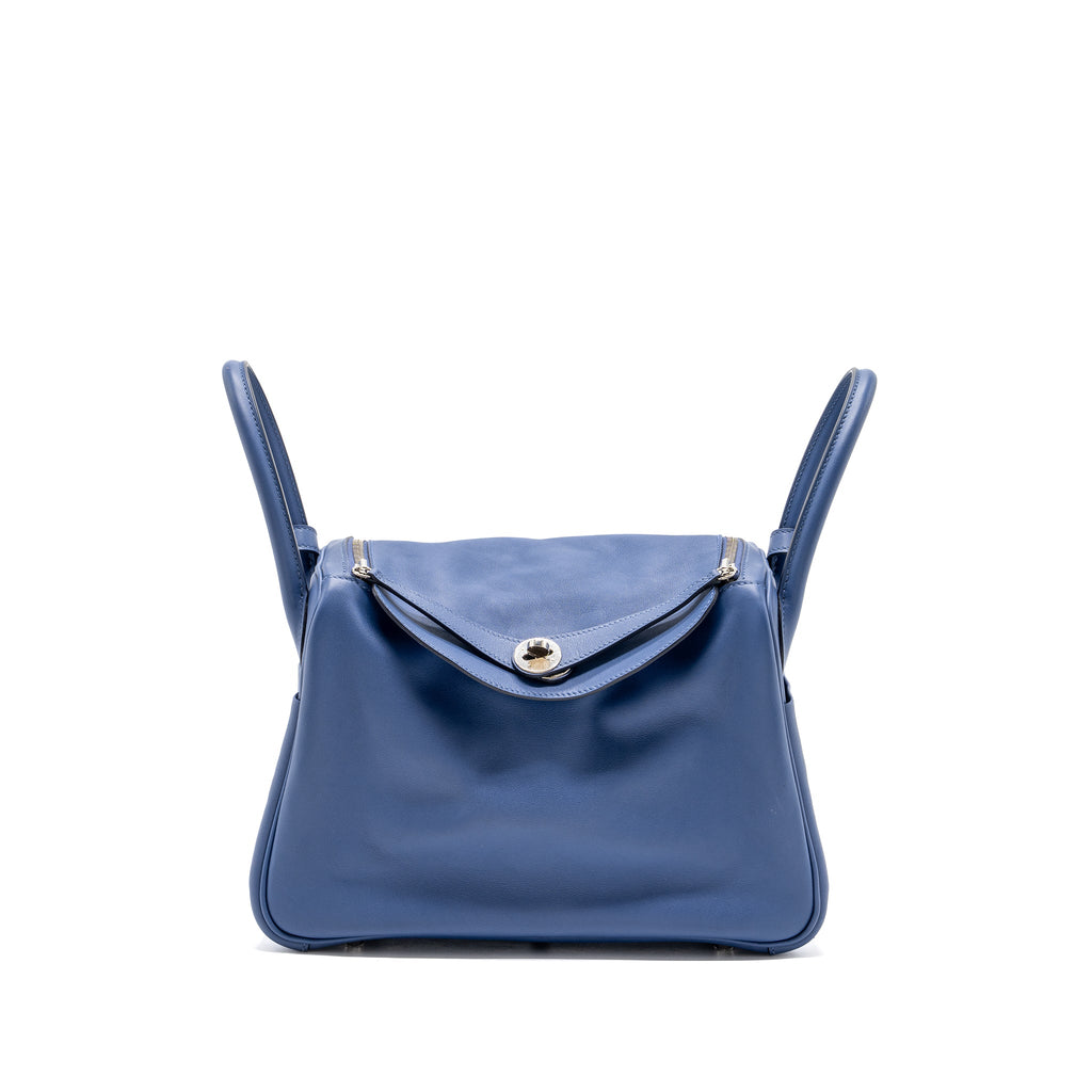 HERMES LINDY 30 SWIFT BLUE BRIGHTON MULTICOLOUR STRAP SHW