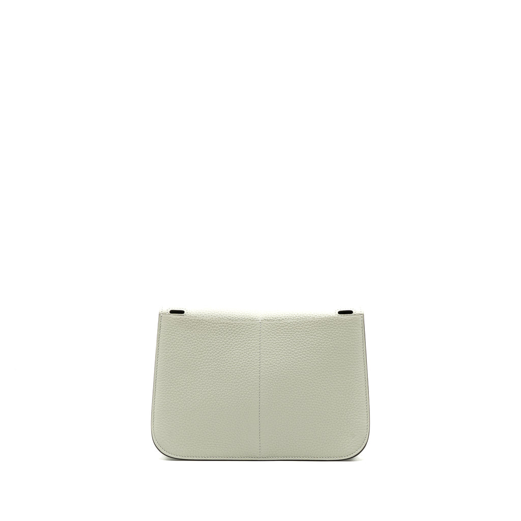 HERMES HALZAN 25 CLEMENCE GRIS NEVE / GRIS MEYER GHW