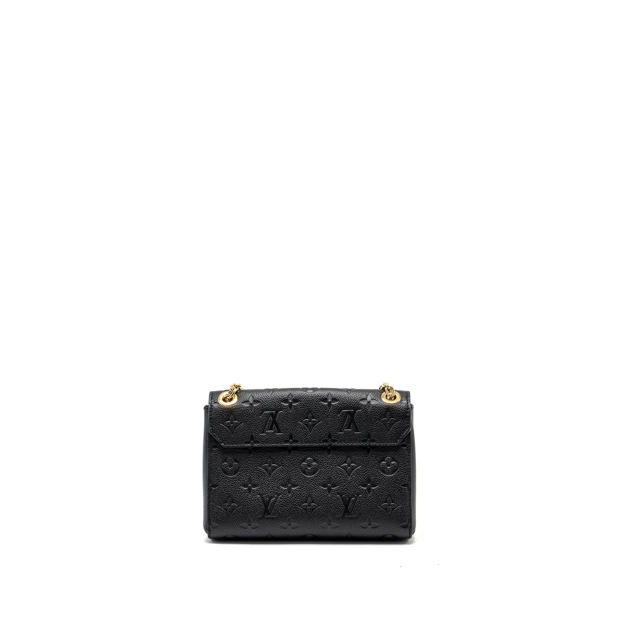 LOUIS VUITTON VAVIN BB MONOGRAM EMPREINTE CALFSKIN BLACK GHW