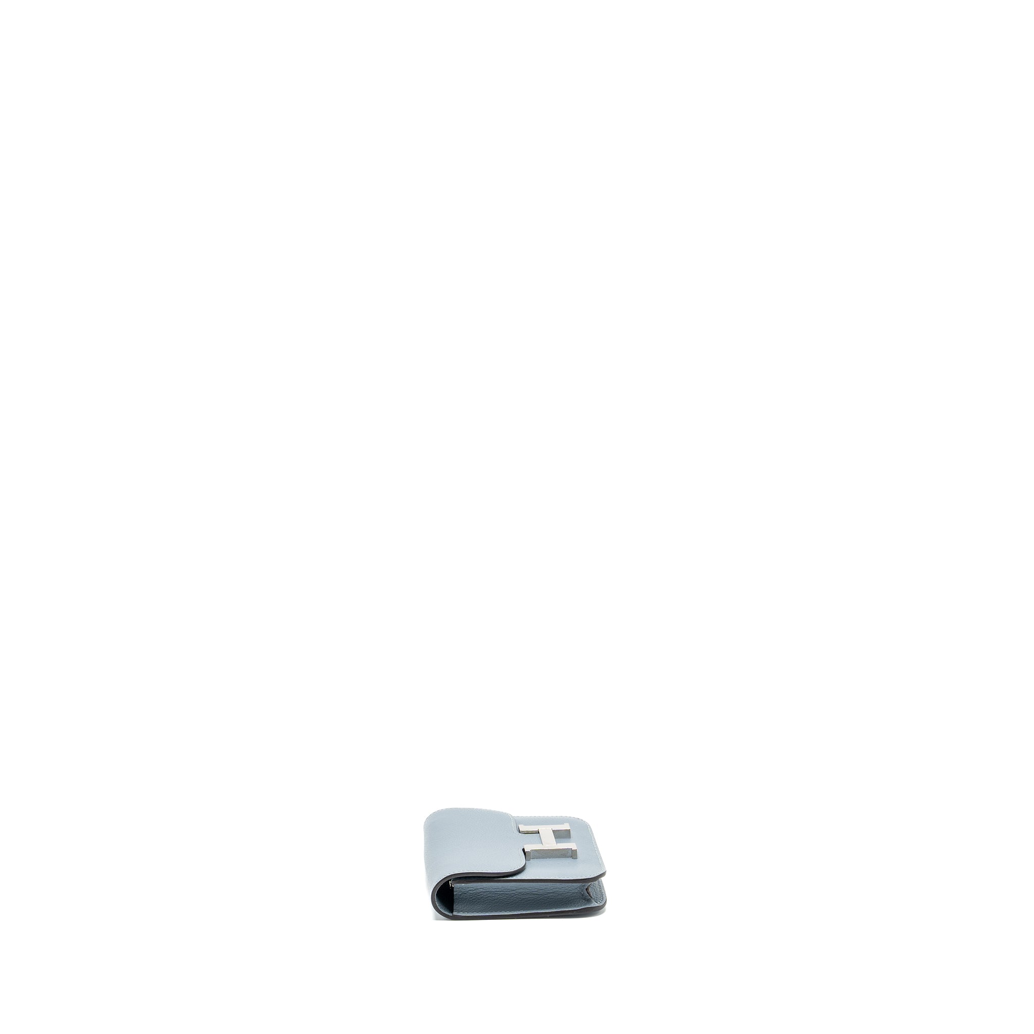 HERMES CONSTANCE SLIM EVERCOLOR J7 BLUE LIN SHW
