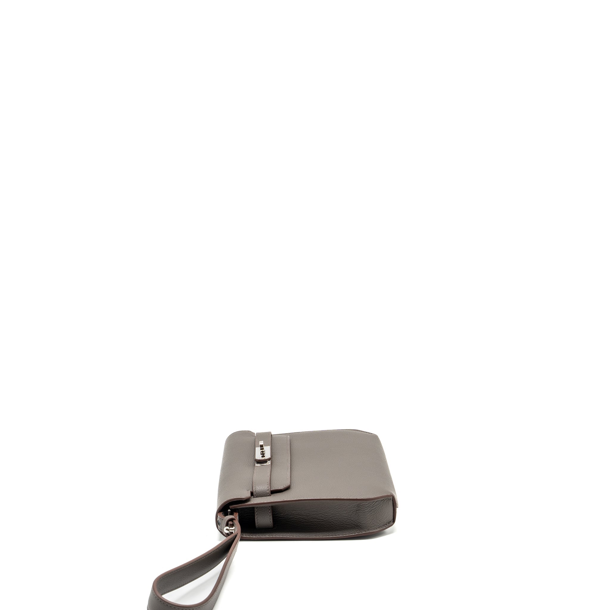 HERMES POCHETTE KELLY DEPECHES 25 EVERCOLOR 8F GRIS ETAIN SHW