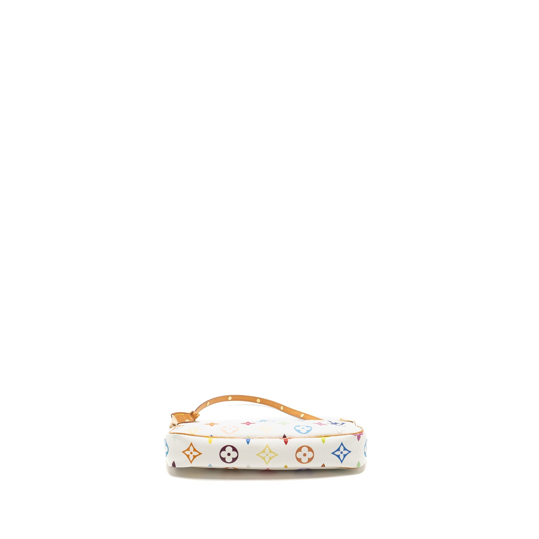 LOUIS VUITTON TAKASHI MURAKAMI POCHETTE ACCESSORIES MONOGRAM WHITE/MULTICOLOUR GHW
