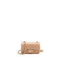 CHANEL MINI RECTANGULAR FLAP BAG LAMBSKIN LIGHT BEIGE LGHW (MICROCHIP)