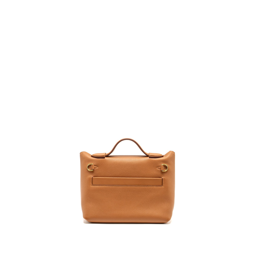 HERMES MINI 24/24 2424-21 BAG EVERCOLOR/SWIFT GOLD GHW