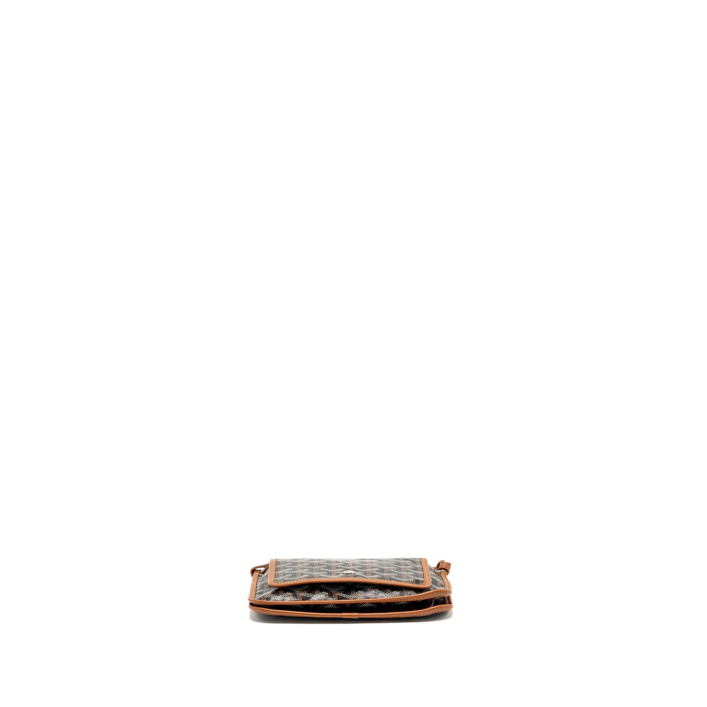 GOYARD PLUMET POCKET WALLET GOYARDLINE CANVAS / CALFSKIN TAN SHW