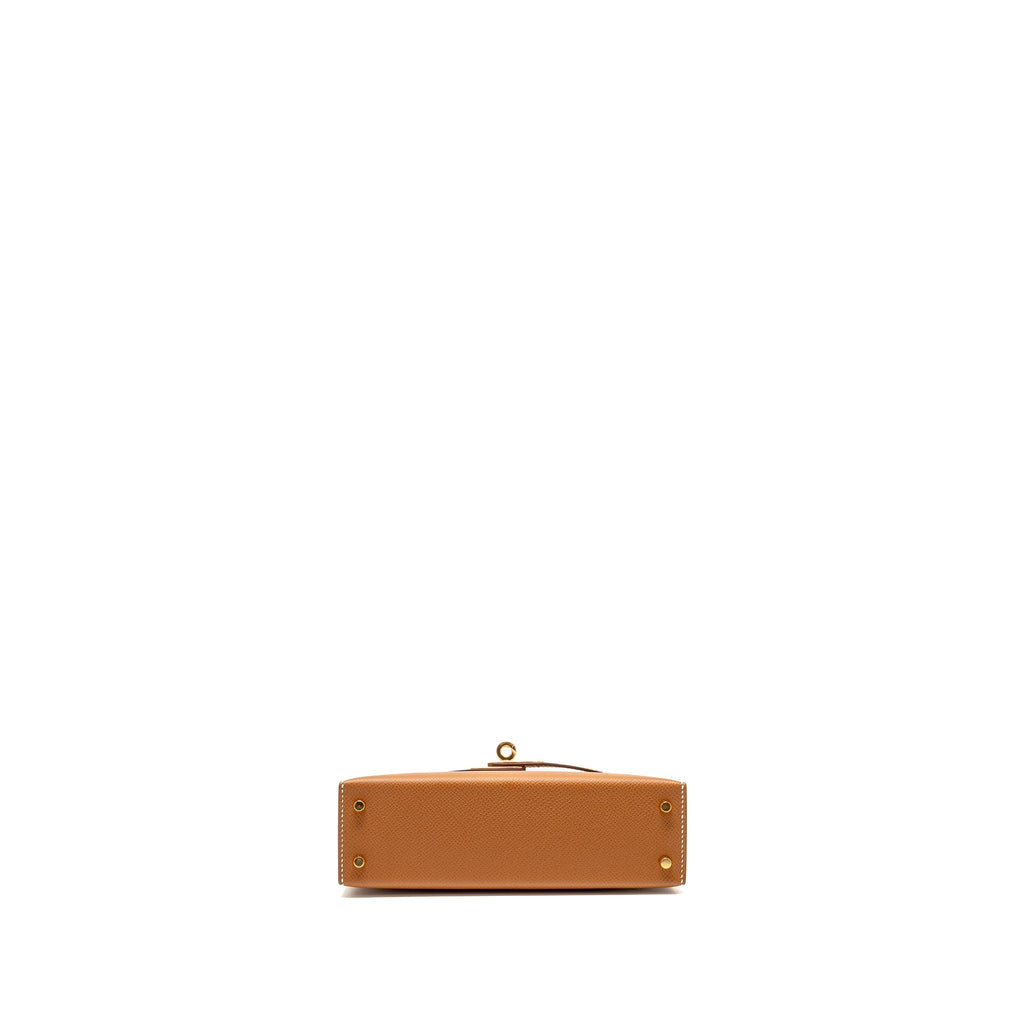 HERMES MINI KELLY II EPSOM GOLD GHW