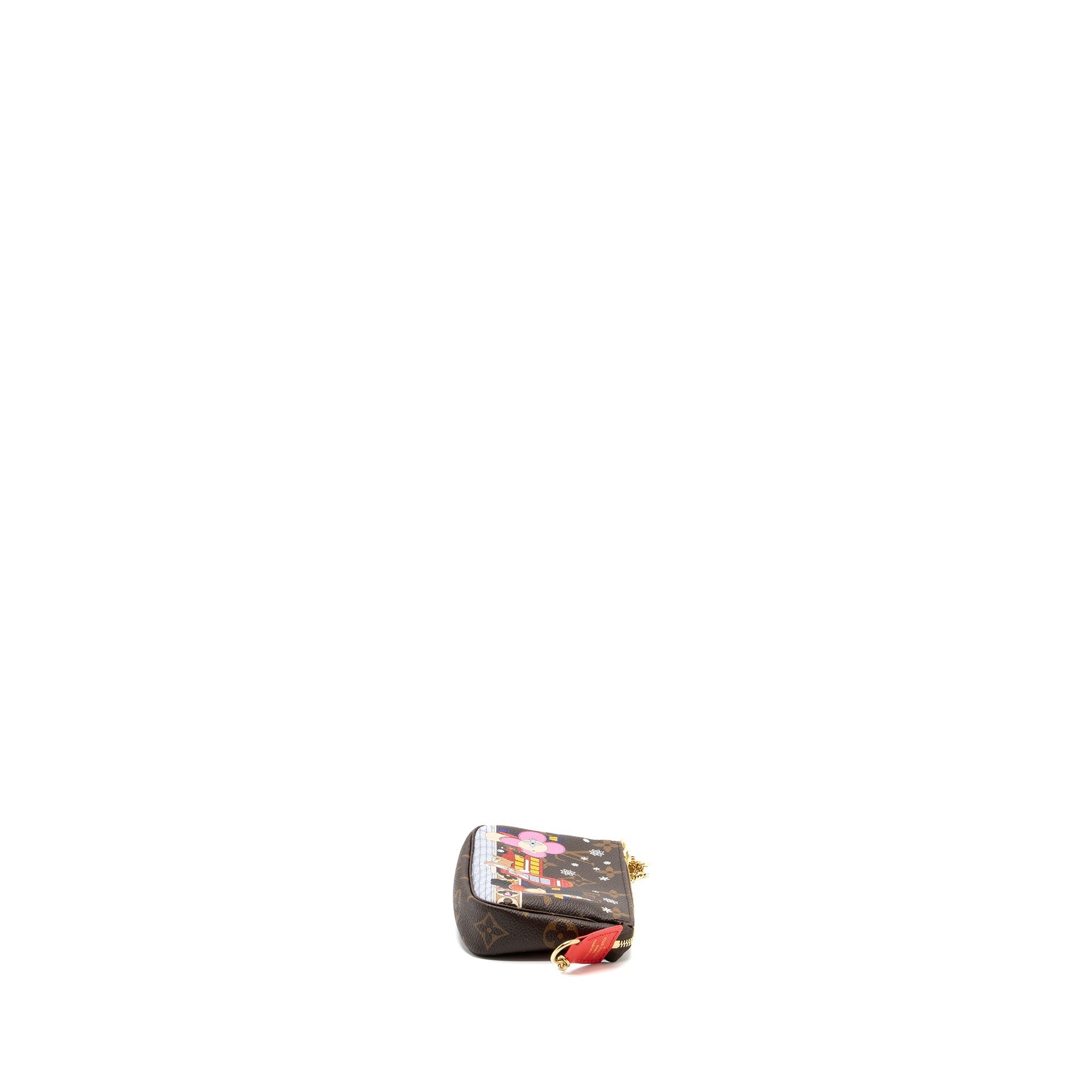 LOUIS VUITTON MINI POCHETTE ACCESSORIES 2021 XMAS LONDON LIMITED EDITION MULTICOLOUR GHW