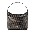 GOYARD BOHEME HOBO BAG GOYARDLINE CANVAS CALFSKIN BLACK LIMITED EDITION SHW