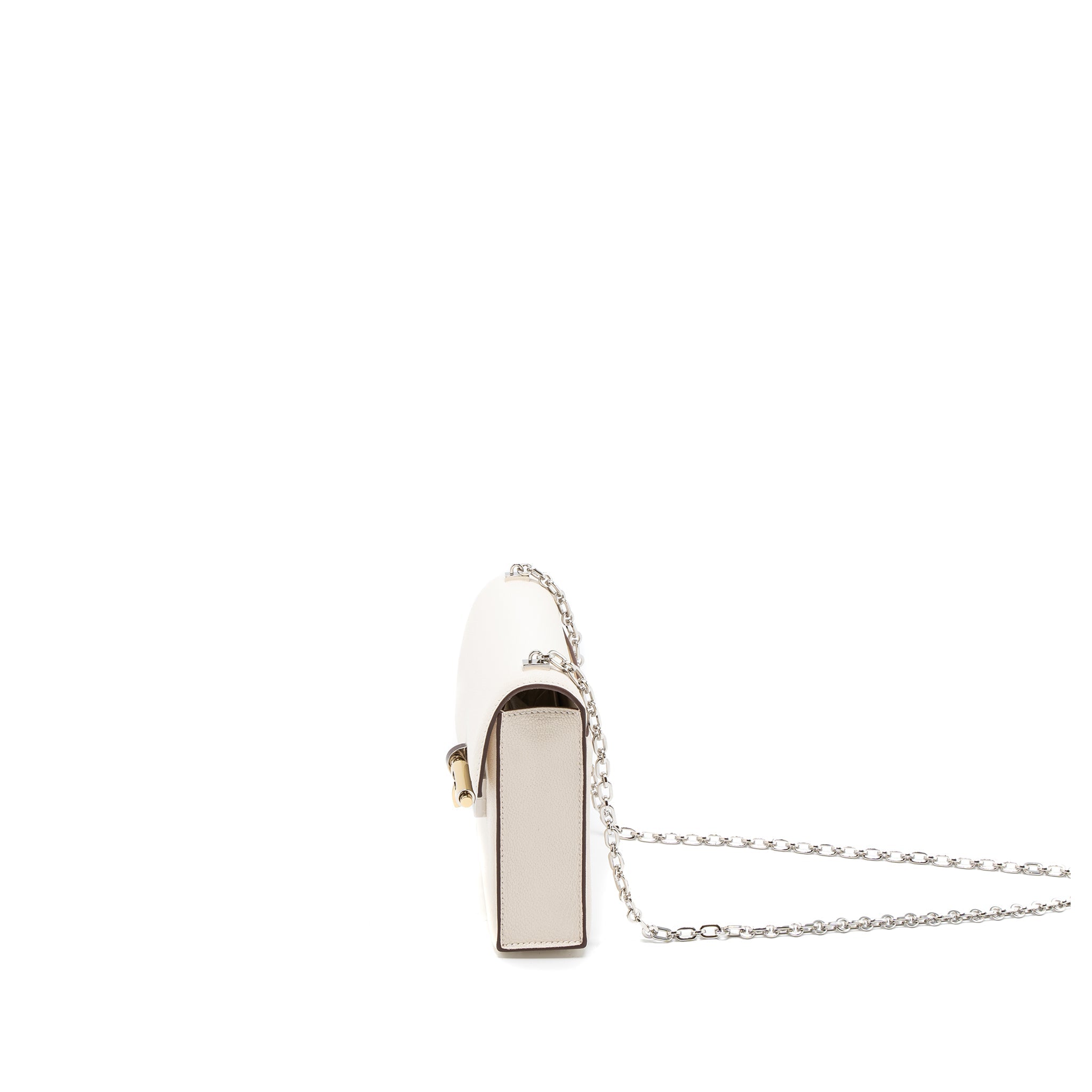 HERMES MINI VERROU CHEVRE MYSORE NATA HAVANE/CHAI/ETOUPE HARDWARE