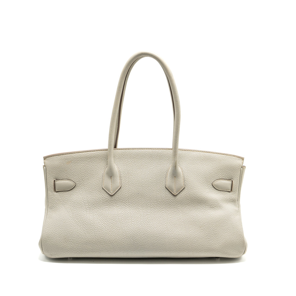 HERMES SHOULDER BIRKIN CLEMENCE GRIS PERLE SHW