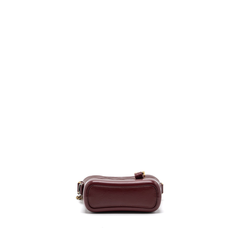 CHANEL SMALL GABRIELLE HOBO BAG CALFSKIN RED MULTICOLOR HARDWARE