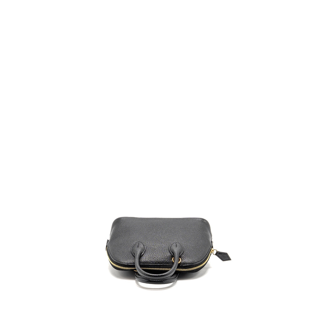 HERMES MINI BOLIDE CHEVRE MYSORE LEATHER BLACK GHW