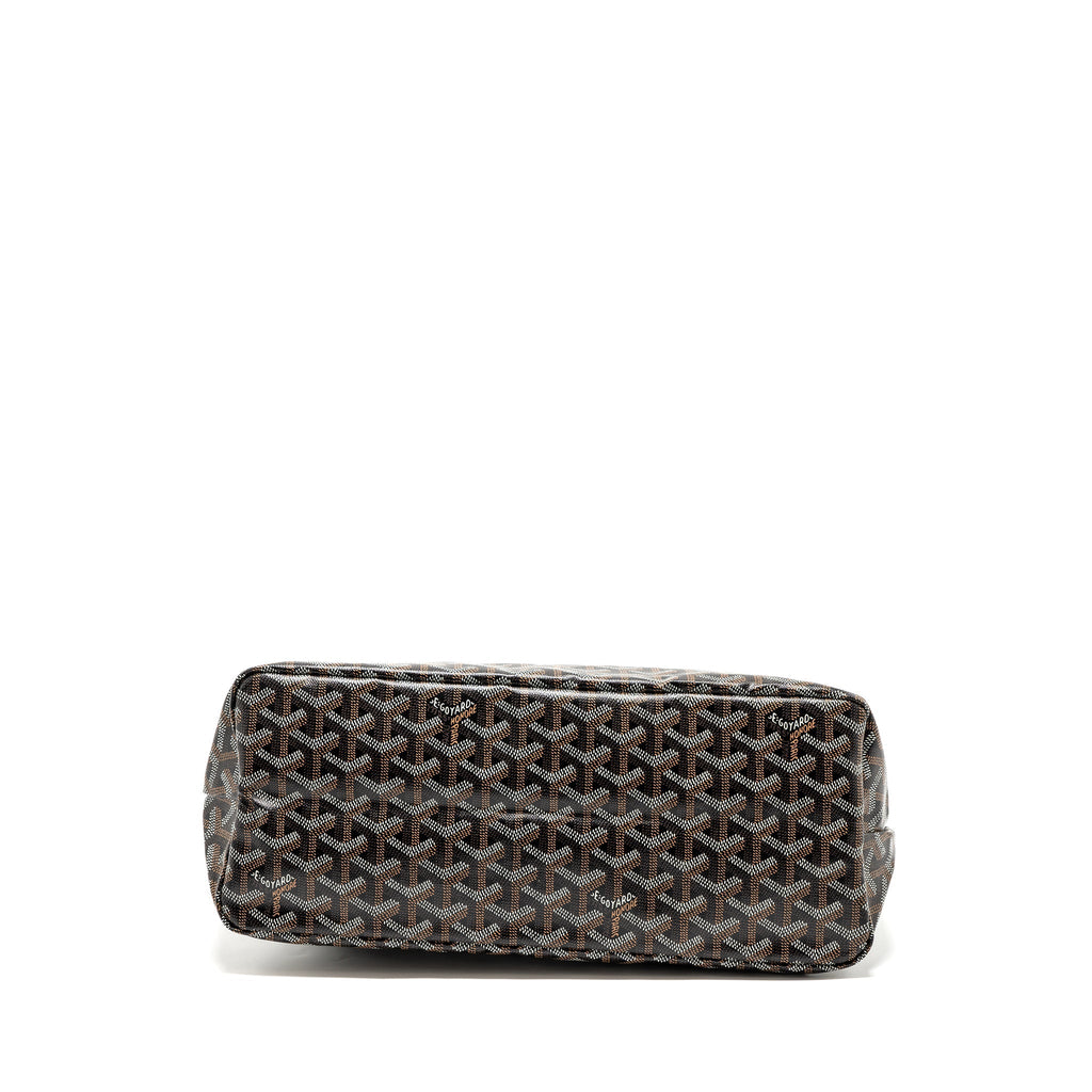 GOYARD BOHEME HOBO BAG CANVAS/CALFSKIN BLACK/BROWN SHW