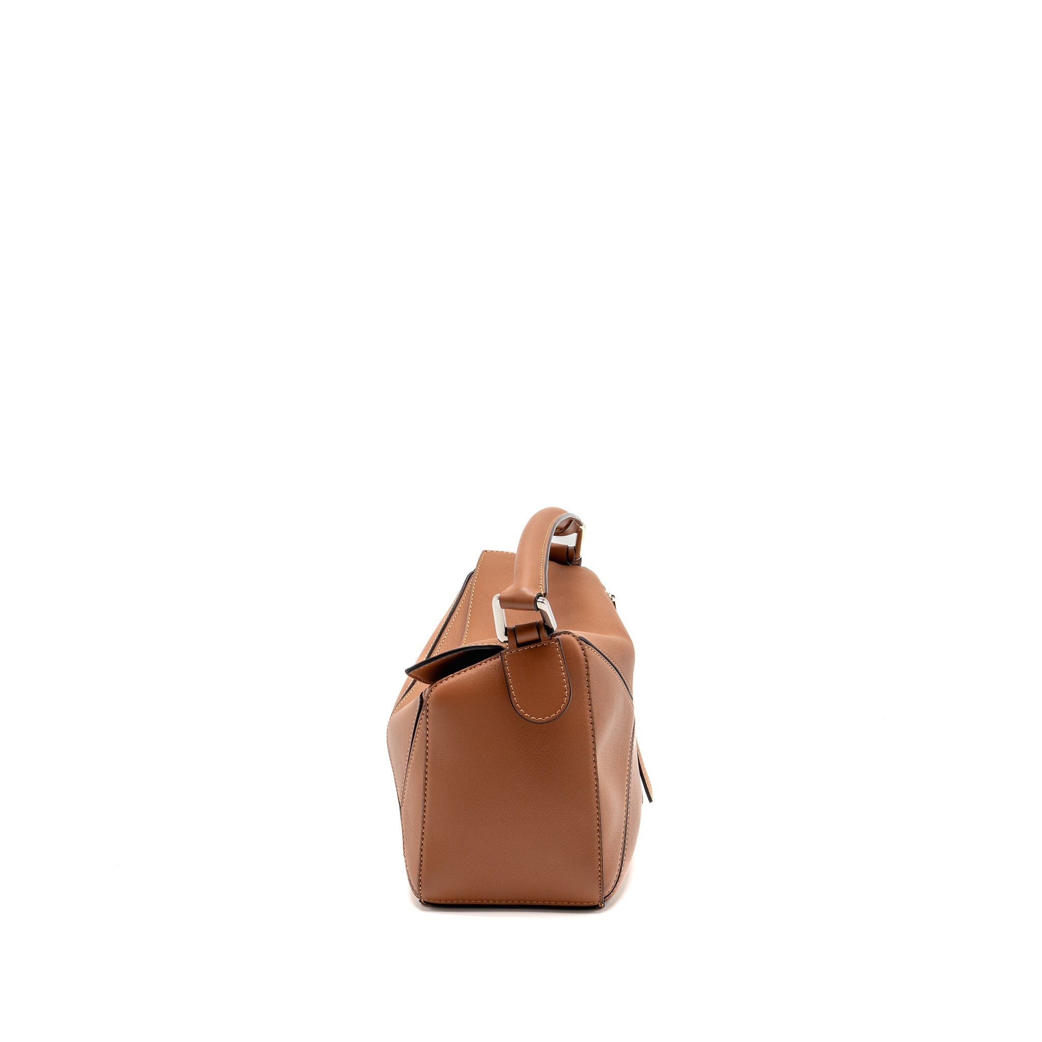 LOEWE SMALL PUZZLE BAG CALFSKIN TAN GHW