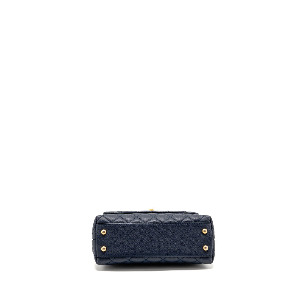 CHANEL SMALL COCO HANDLE CAVIAR NAVY GHW