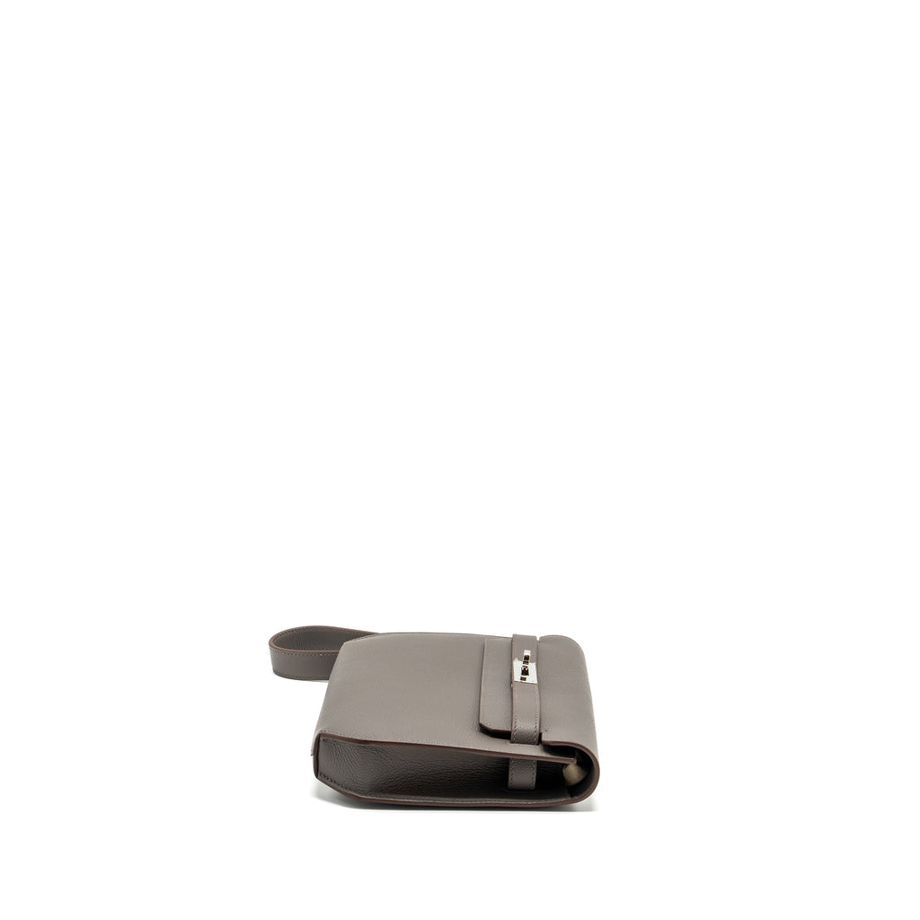 HERMES POCHETTE KELLY DEPECHES 25 EVERCOLOR 8F GRIS ETAIN SHW