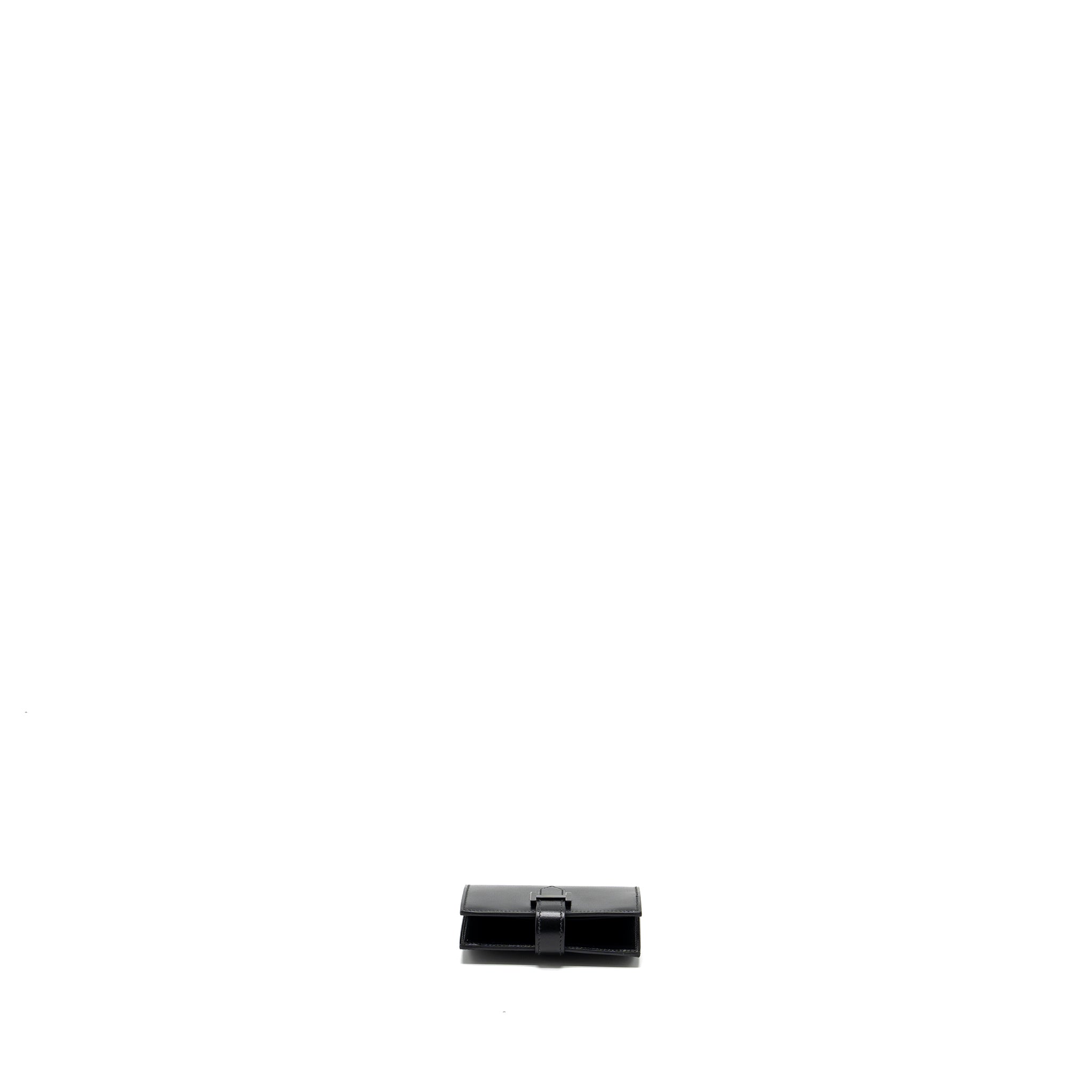 HERMES BEARN MINI WALLET BOX CALFSKIN SO BLACK