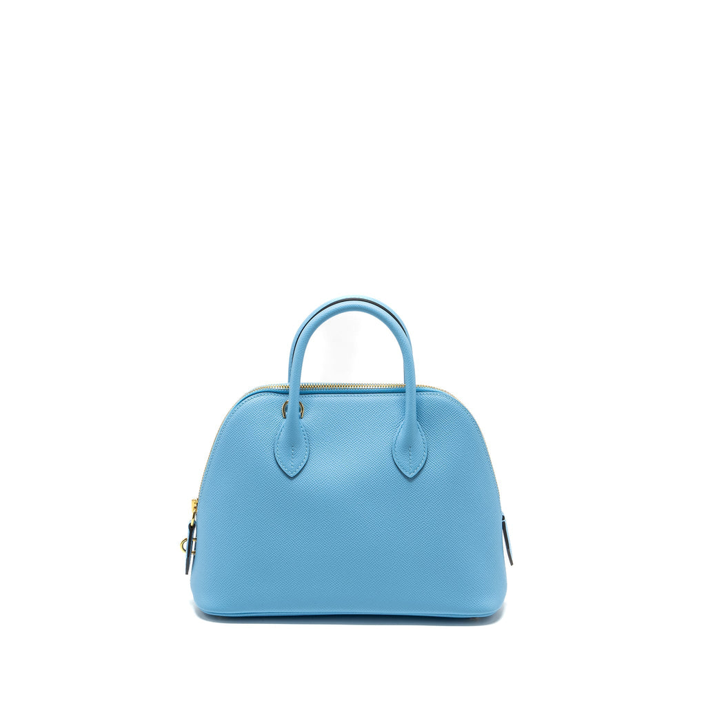 HERMES BOLIDE 1923 25 EPSOM 7N BLUE CELESTE GHW