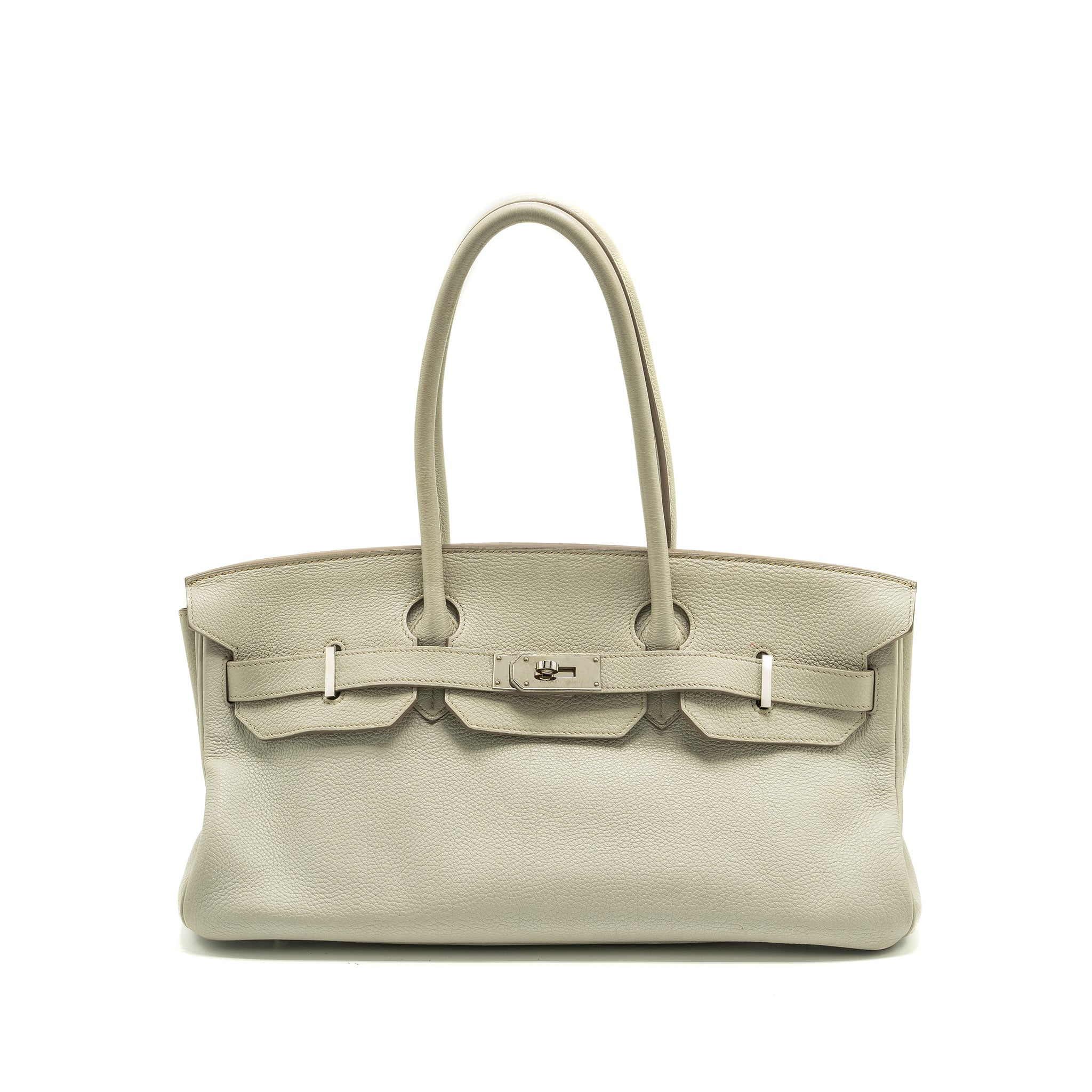HERMES SHOULDER BIRKIN CLEMENCE GRIS PERLE SHW