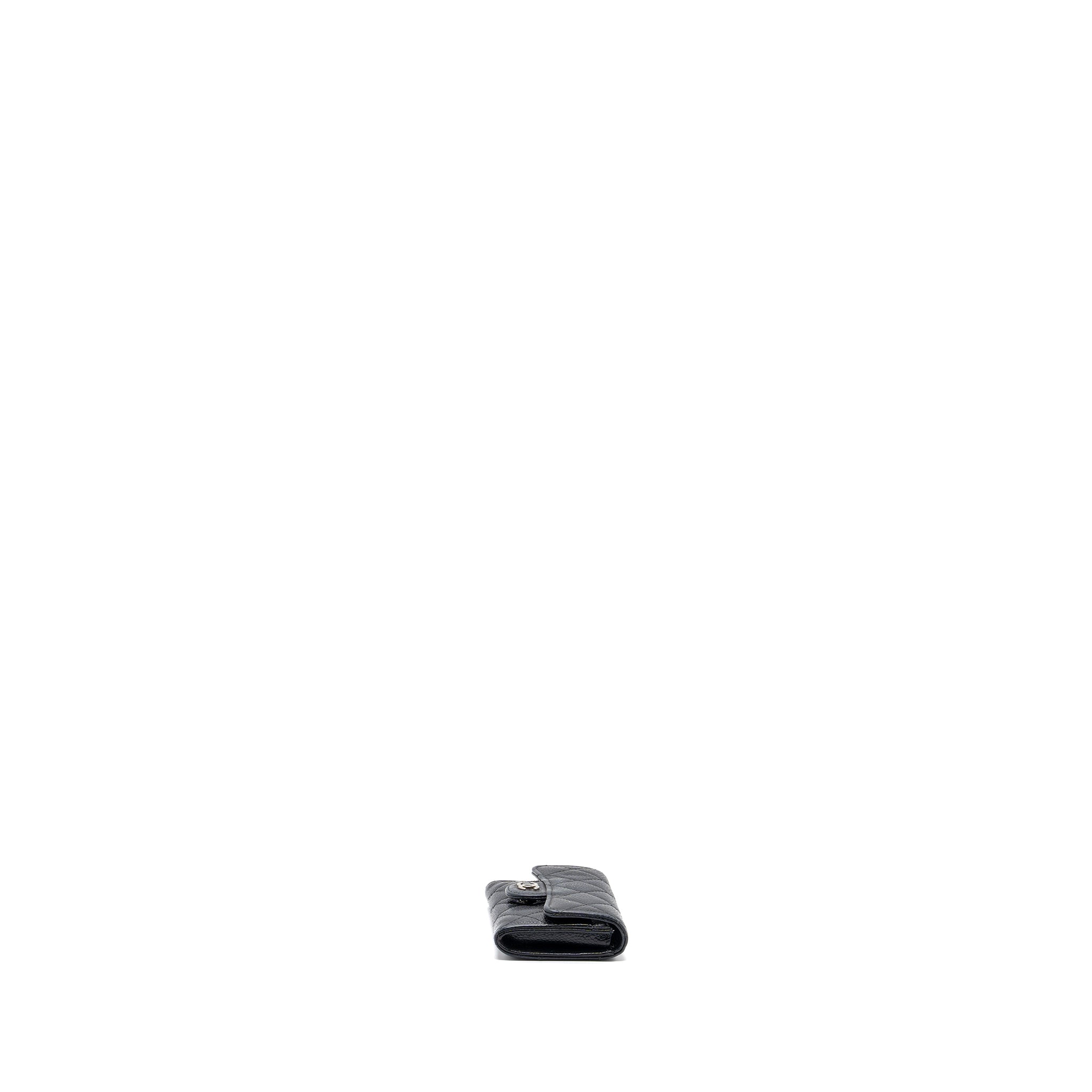 CHANEL CLASSIC FLAP CARD HOLDER CAVIAR BLACK SHW