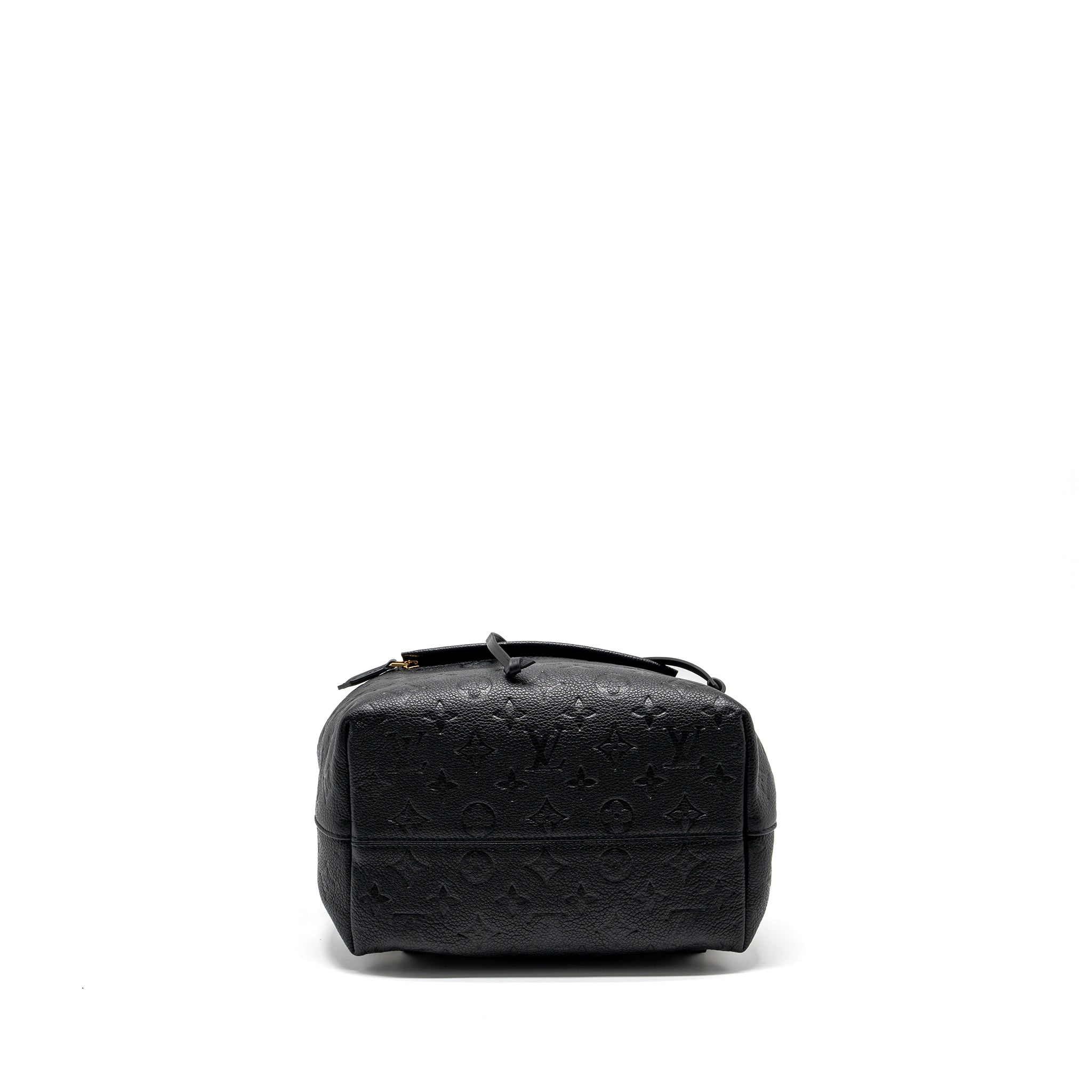 LOUIS VUITTON MONTSOURIS PM BACKPACK MONOGRAM EMPREINTE BLACK GHW