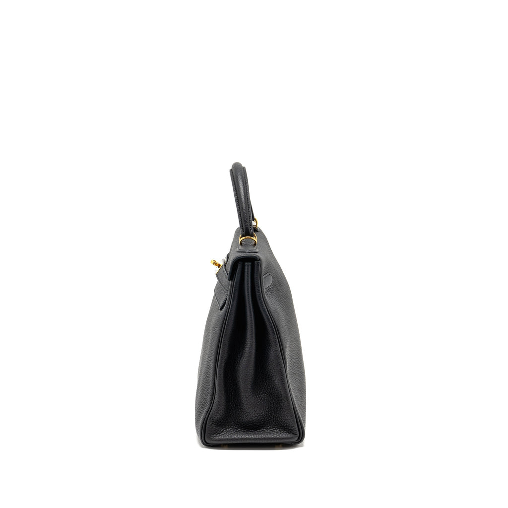HERMES KELLY 32 TOGO BLACK GHW