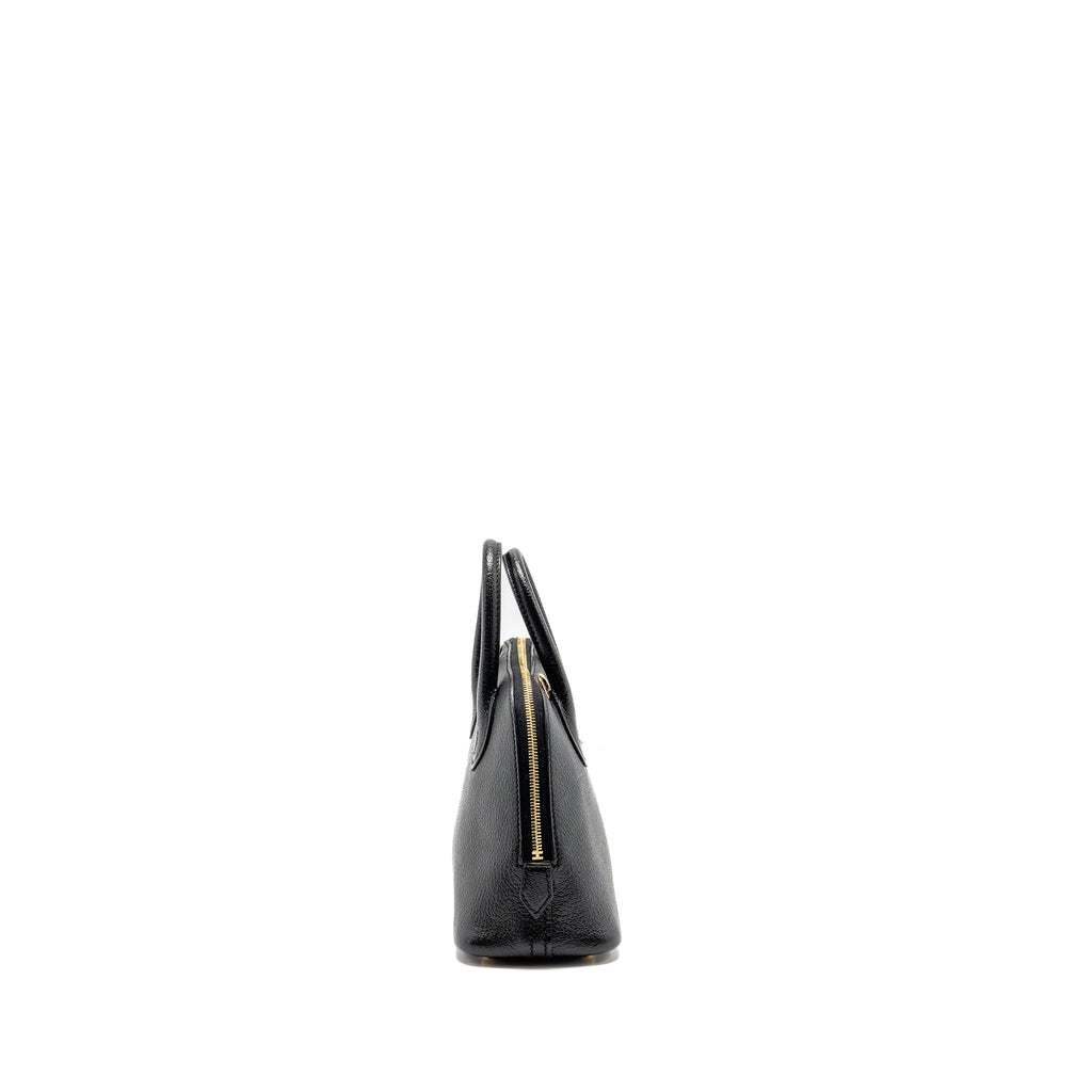 HERMES MINI BOLIDE CHEVRE MYSORE LEATHER BLACK GHW