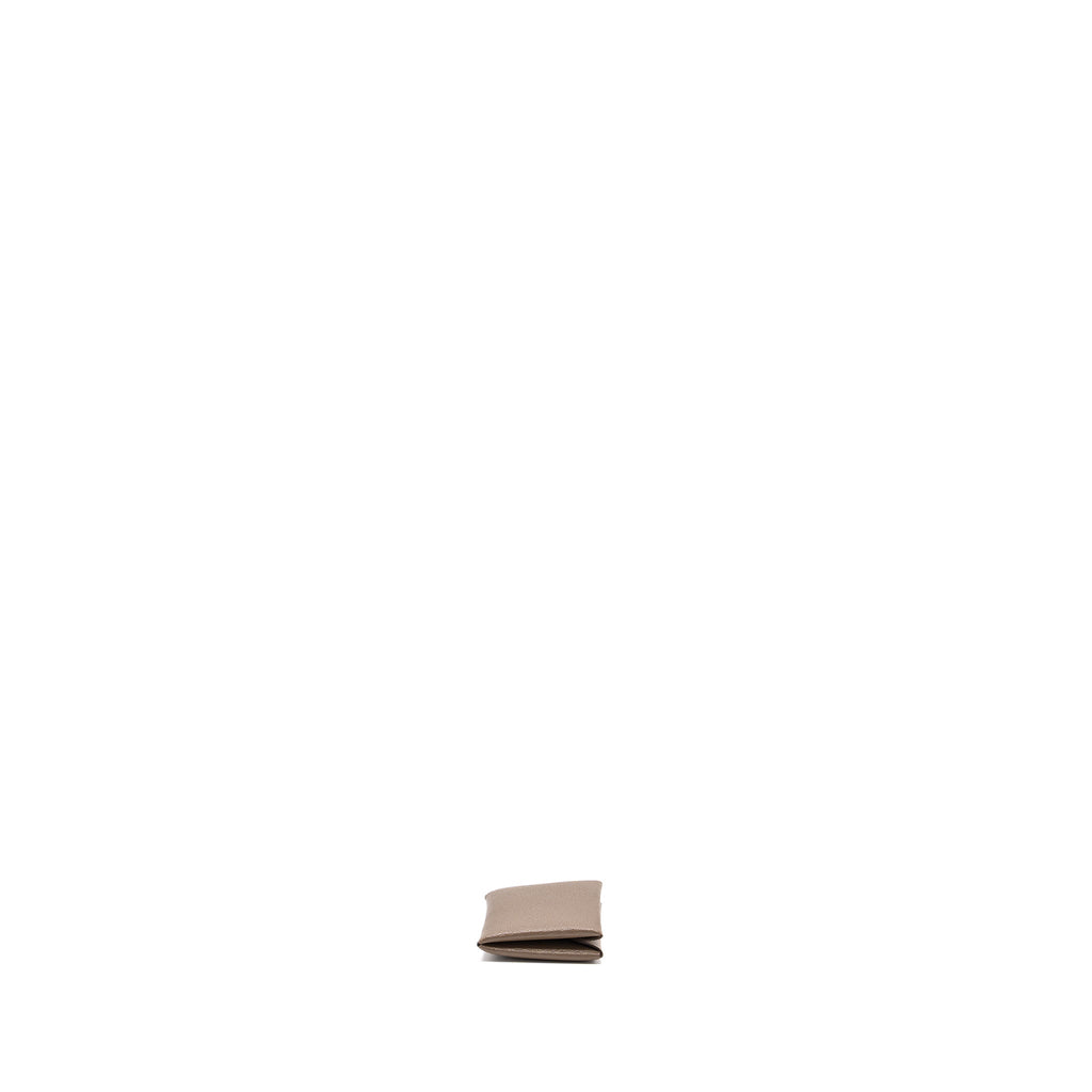 HERMES CALVI CARD HOLDER CHÈVRE MYSORE ETOUPE SHW
