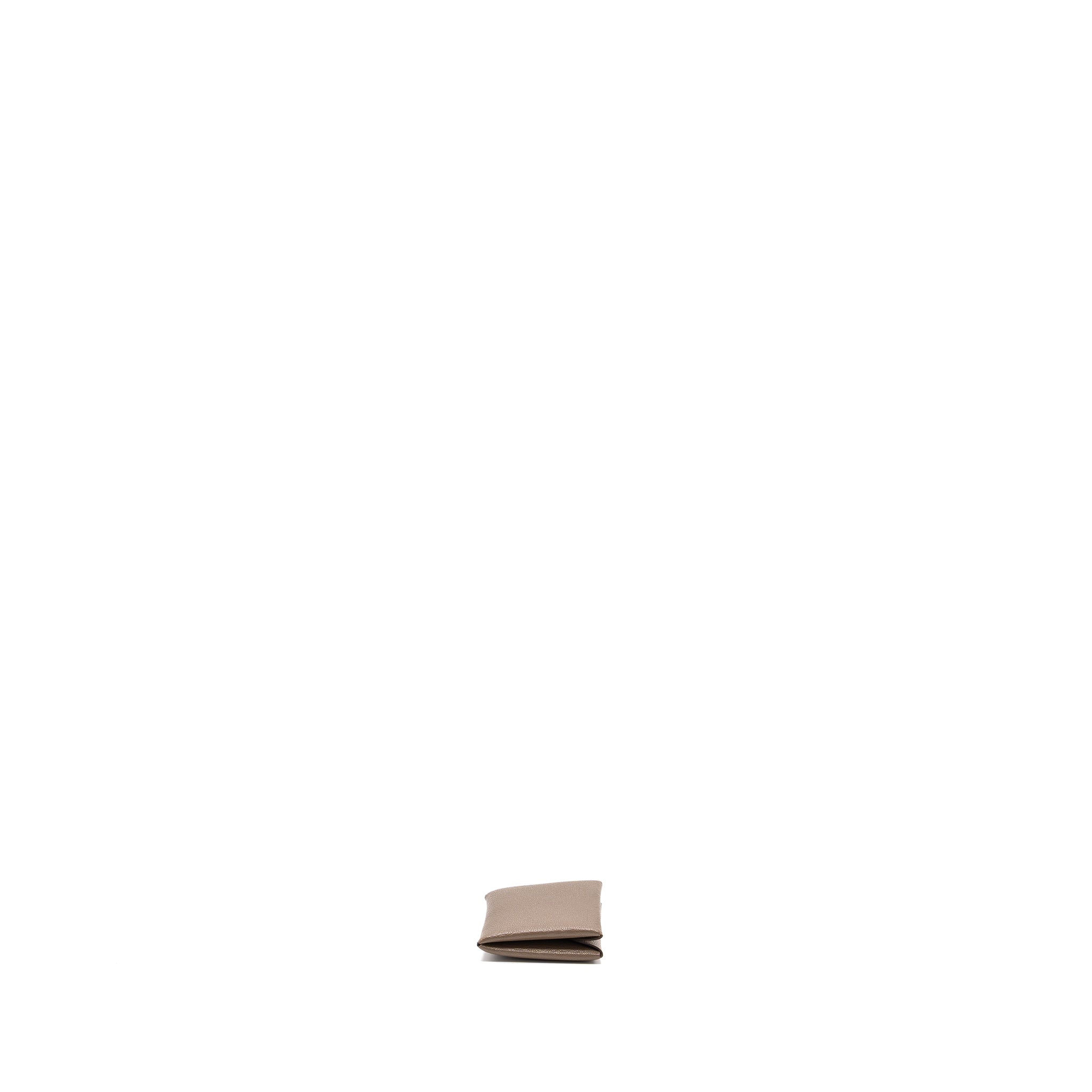 HERMES CALVI CARD HOLDER CHÈVRE MYSORE ETOUPE SHW