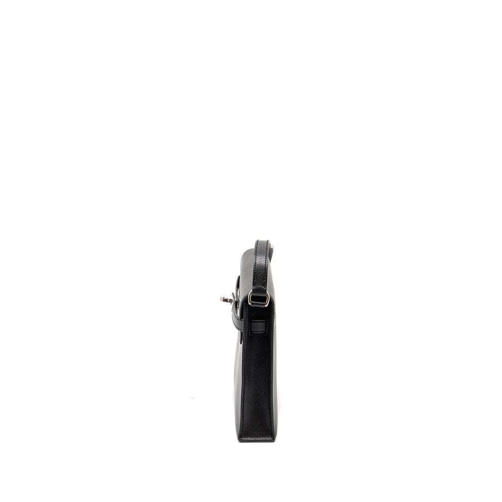 HERMES KELLY ELAN CHÈVRE CHAMKILA BLACK SHW
