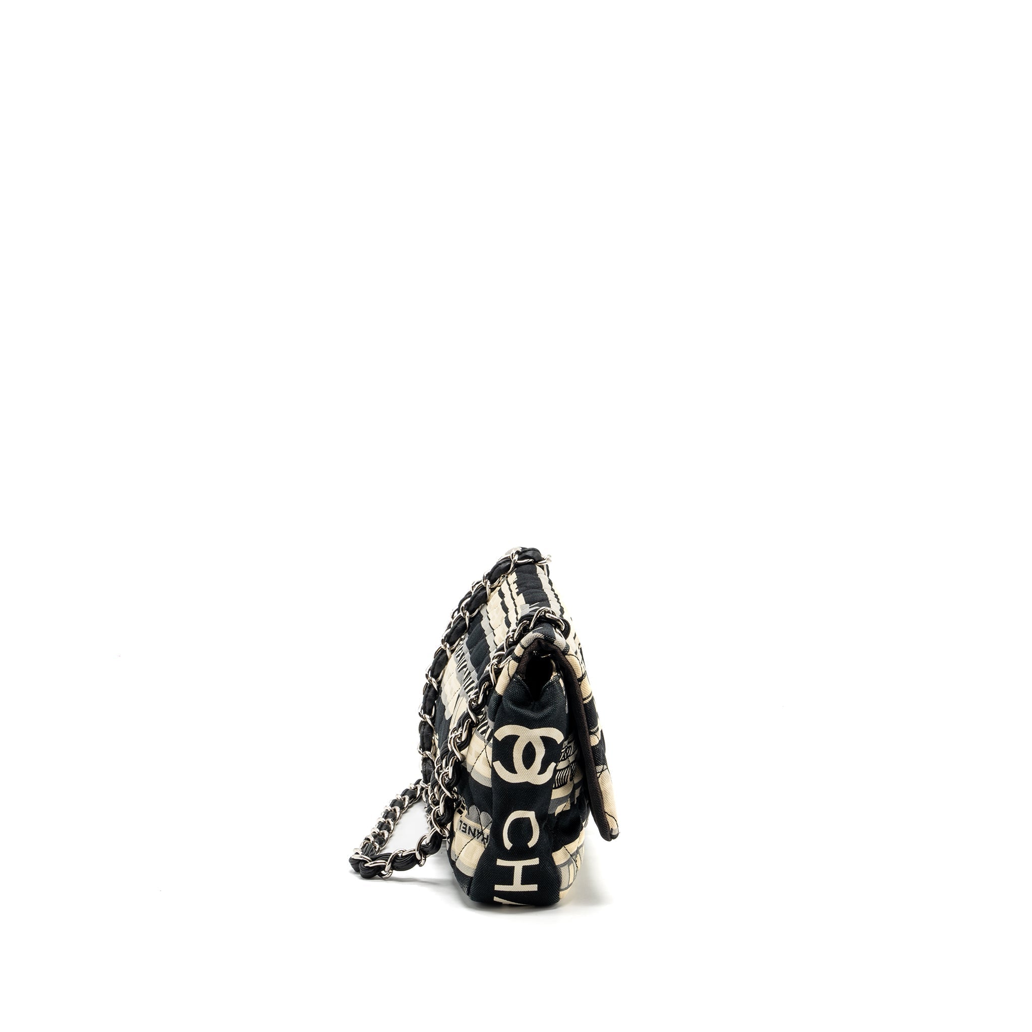 CHANEL CENTRAL STATION / LE TRAIN FLAP BAG FABRIC MULTICOLOUR SHW