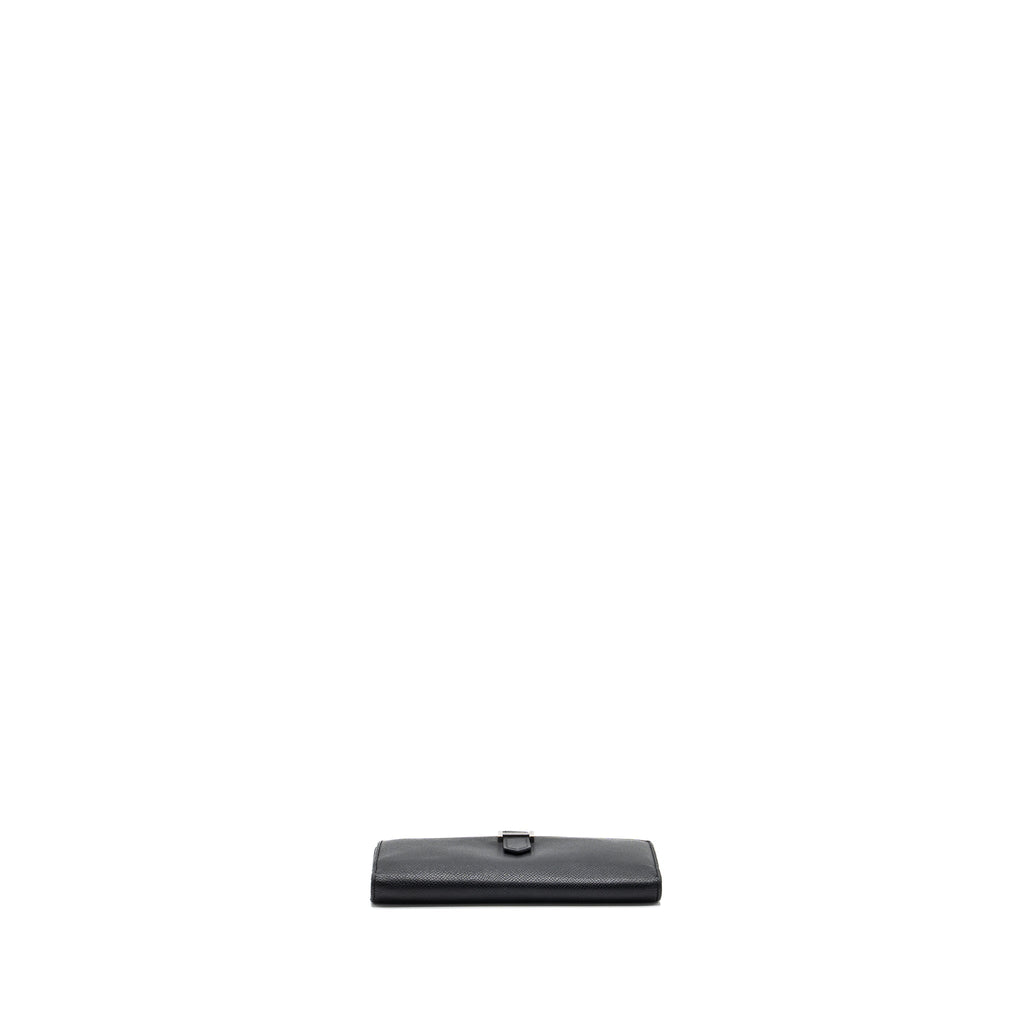 HERMES BEARN WALLET EPSOM BLACK SHW