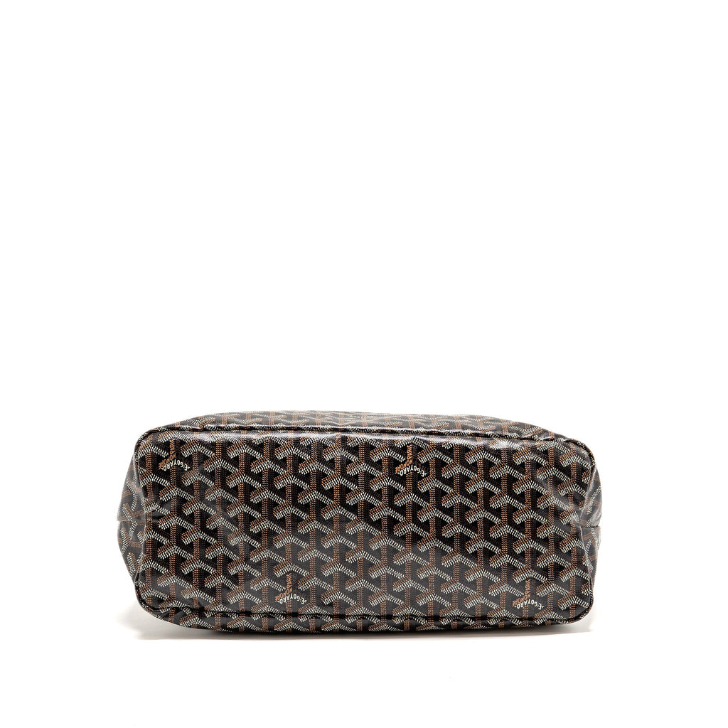 GOYARD BOHEME HOBO BAG GOYARDINE CANVAS BLACK SHW