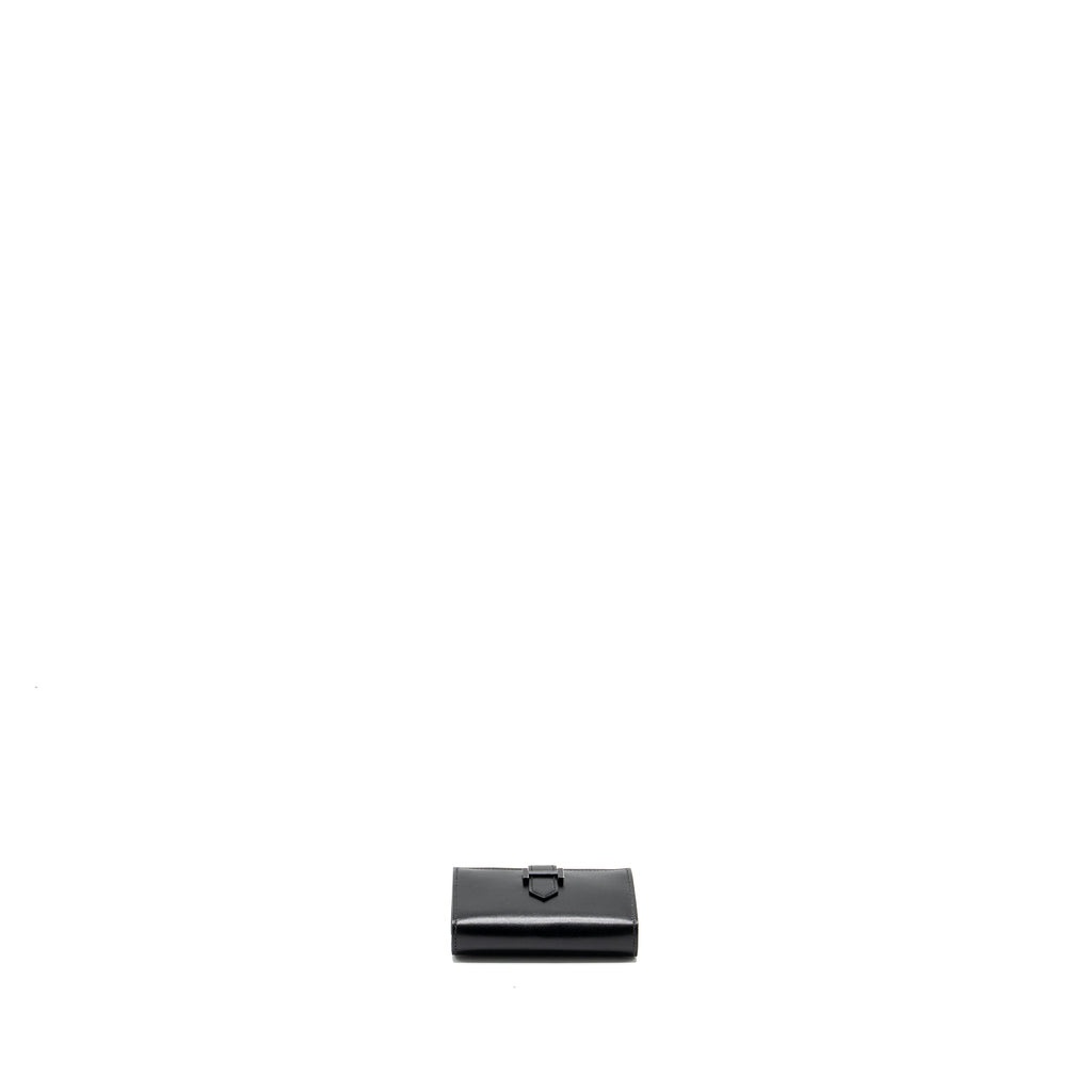 HERMES BEARN MINI WALLET BOX CALFSKIN SO BLACK