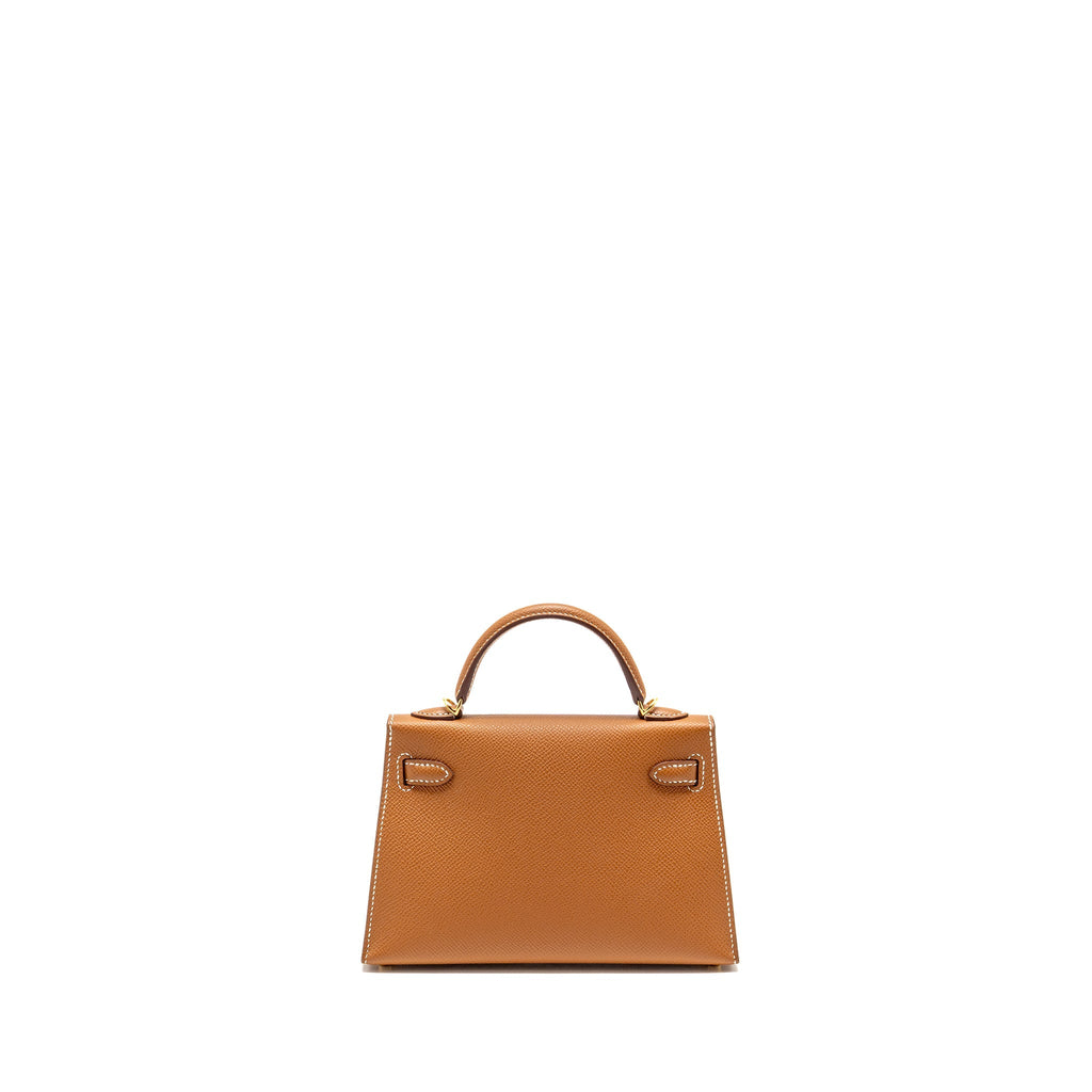 HERMES MINI KELLY II EPSOM GOLD GHW