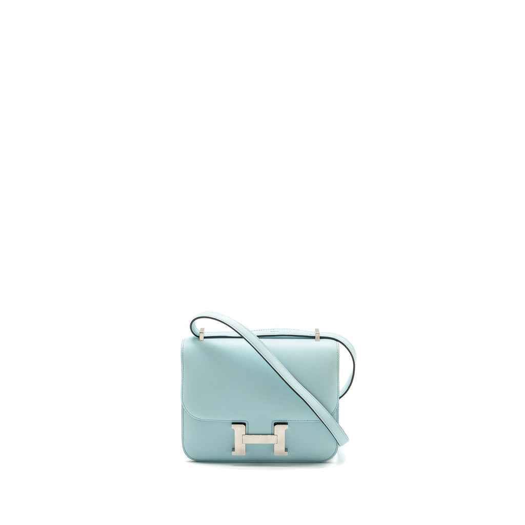 HERMES MINI CONSTANCE SWIFT BLUE ZEPHYR / CACTUS SHW