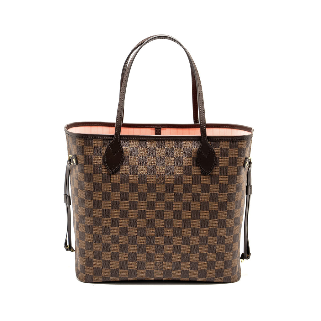 LOUIS VUITTON NEVERFULL MM DAMIER EBENE CANVAS GHW