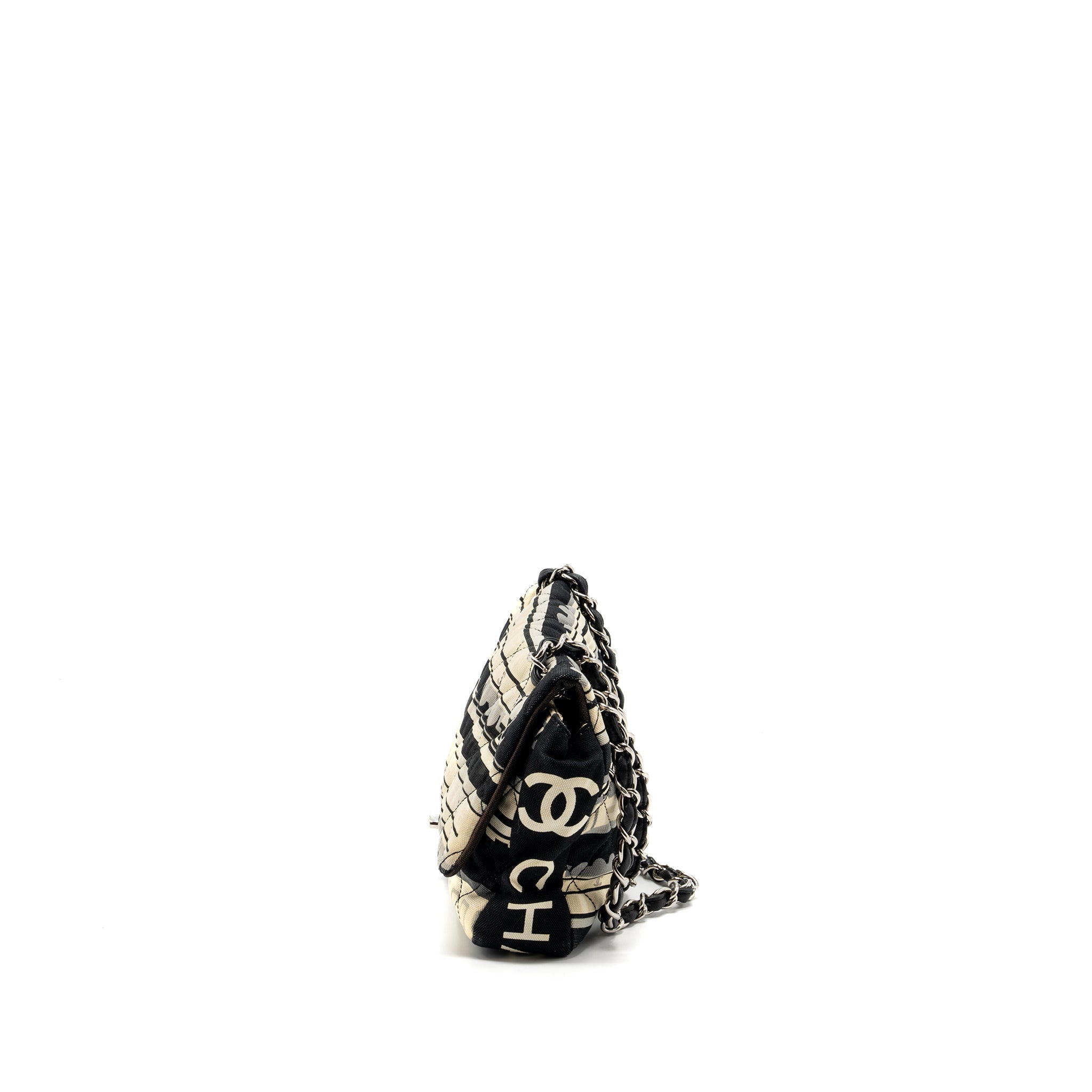 CHANEL CENTRAL STATION / LE TRAIN FLAP BAG FABRIC MULTICOLOUR SHW
