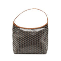 GOYARD BOHEME HOBO BAG CANVAS/CALFSKIN BLACK/BROWN SHW